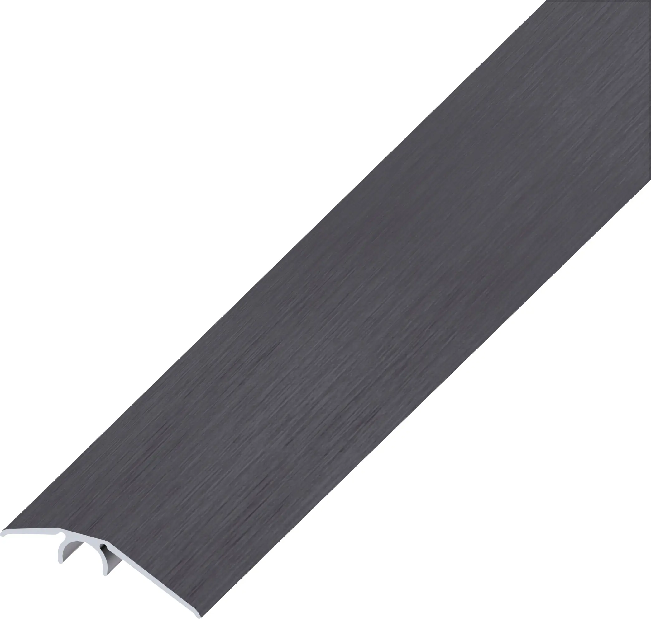 alfer Niveauausgleichs-Profil 2 m, 40 mm Alu eloxiert gebürstet dunkelgrau