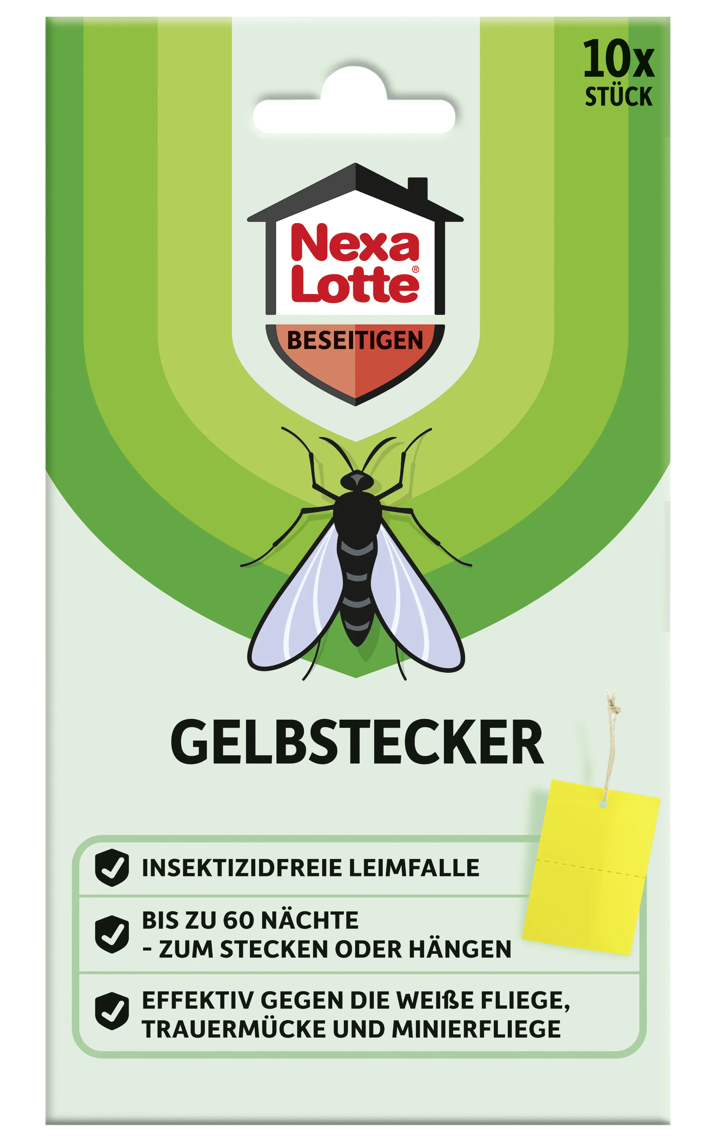 Nexa Lotte Gelbstecker für Topfpflanzen 10 Stück