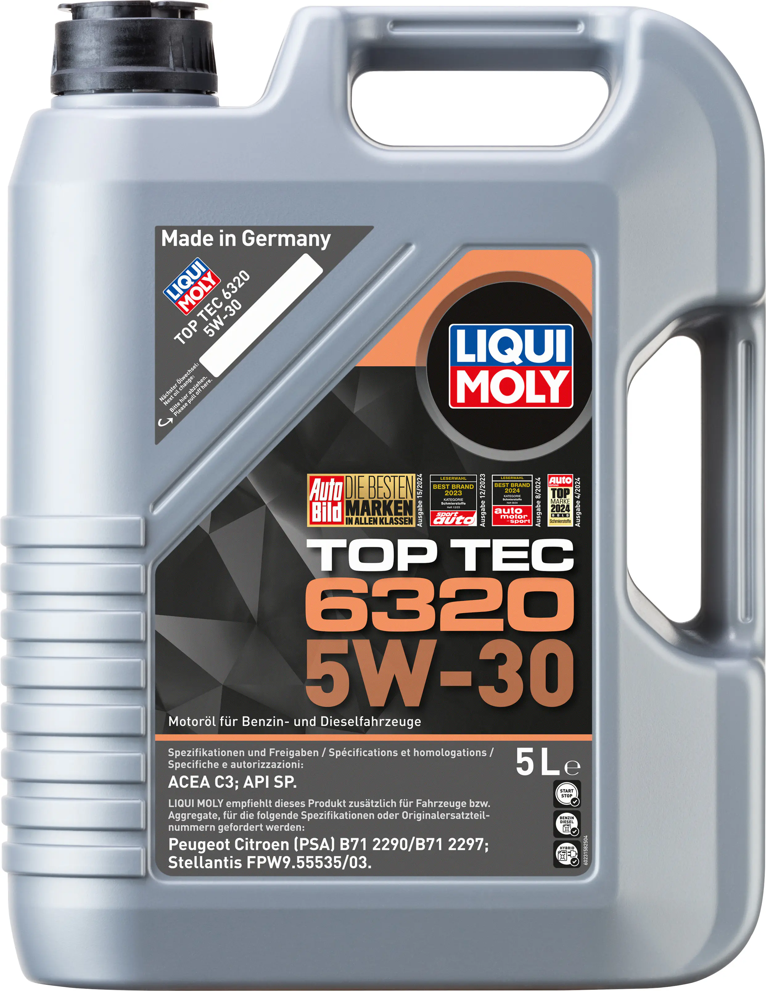 Liqui Moly Motoröl Top Tec 6320 5W-30 5 L  Liqui Moly Motoröl Top Tec 6320 5W-30 5 L