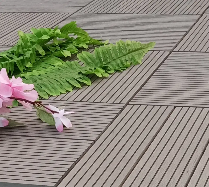 TrendLine Klickfliese WPC 30 x 30 x 2,1 cm grau 10 Stück TrendLine Klickfliese WPC 30 x 30 x 2,1 cm grau 10 Stück