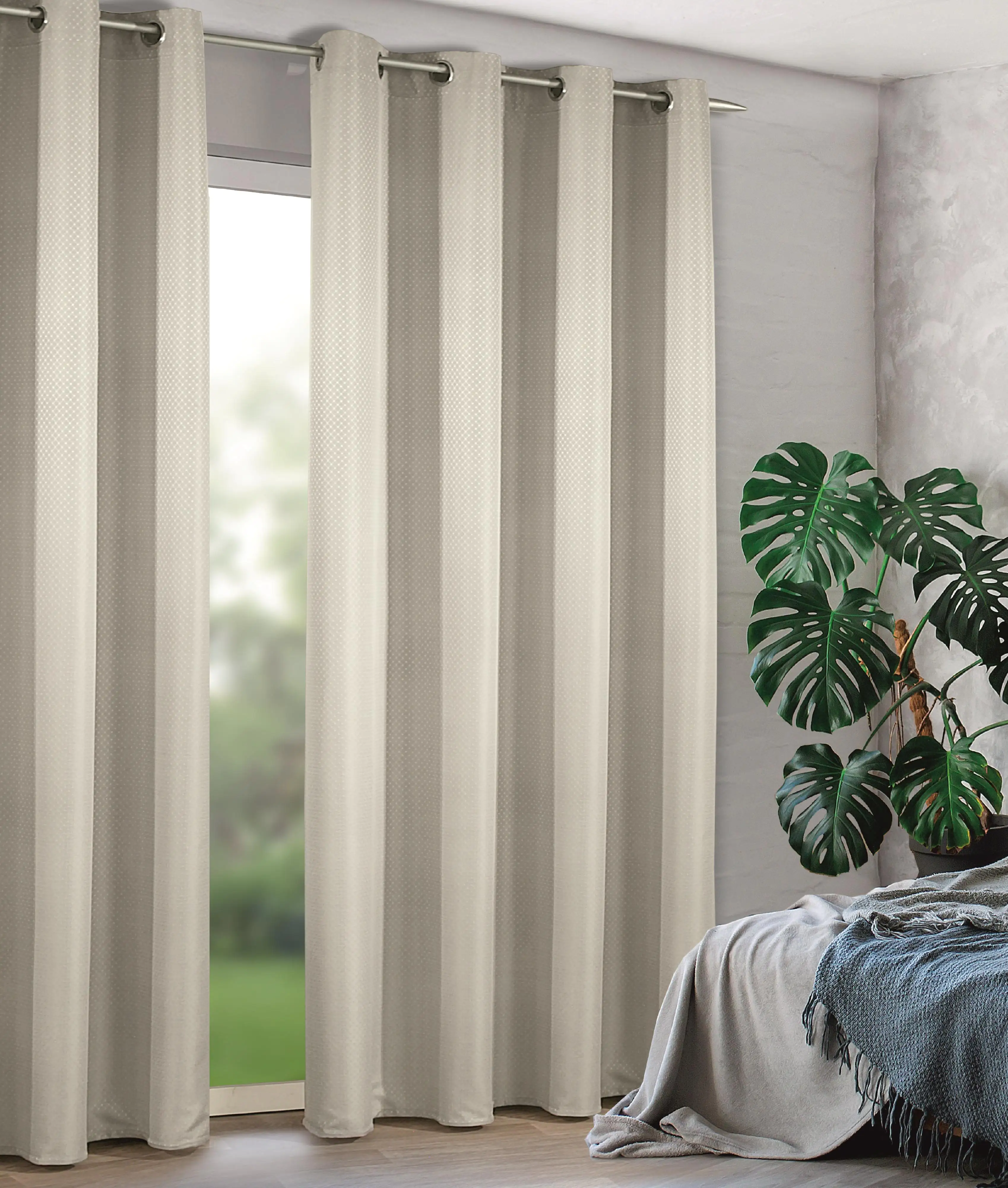 Neusser Collection Ösenschal Palau weiß, 135 x 245 cm