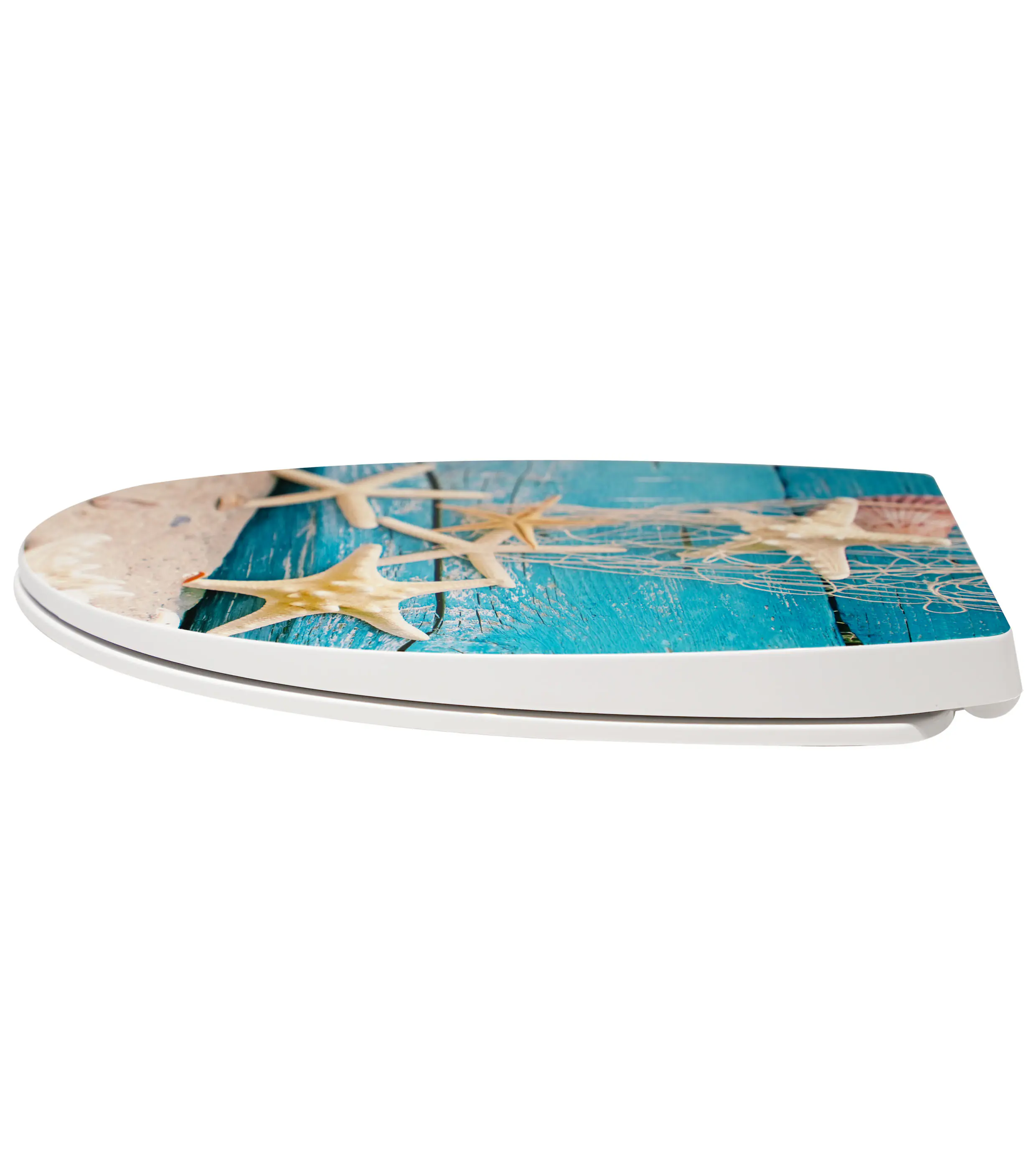 Primaster WC-Sitz mit Absenkautomatik Seesterne weiß