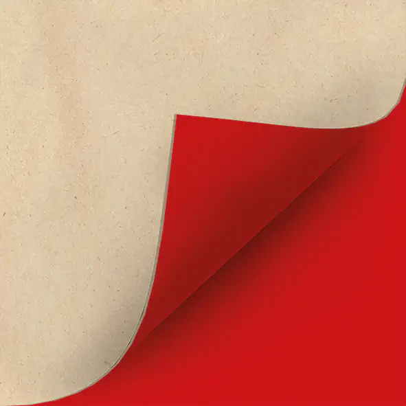 Braun & Company Servietten natur rot 33 x 33 cm - 20er Pack