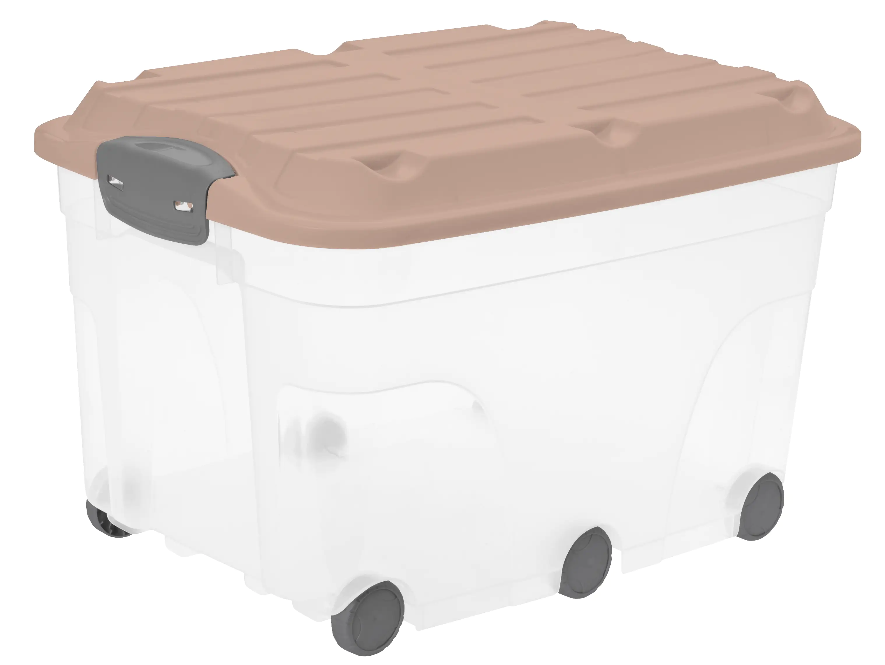 Rotho Aufbewahrungsbox Roller 6 mit Rollen und Deckel 57 L meadow rose Rotho Aufbewahrungsbox Roller 6 mit Rollen und Deckel 57 L meadow rose