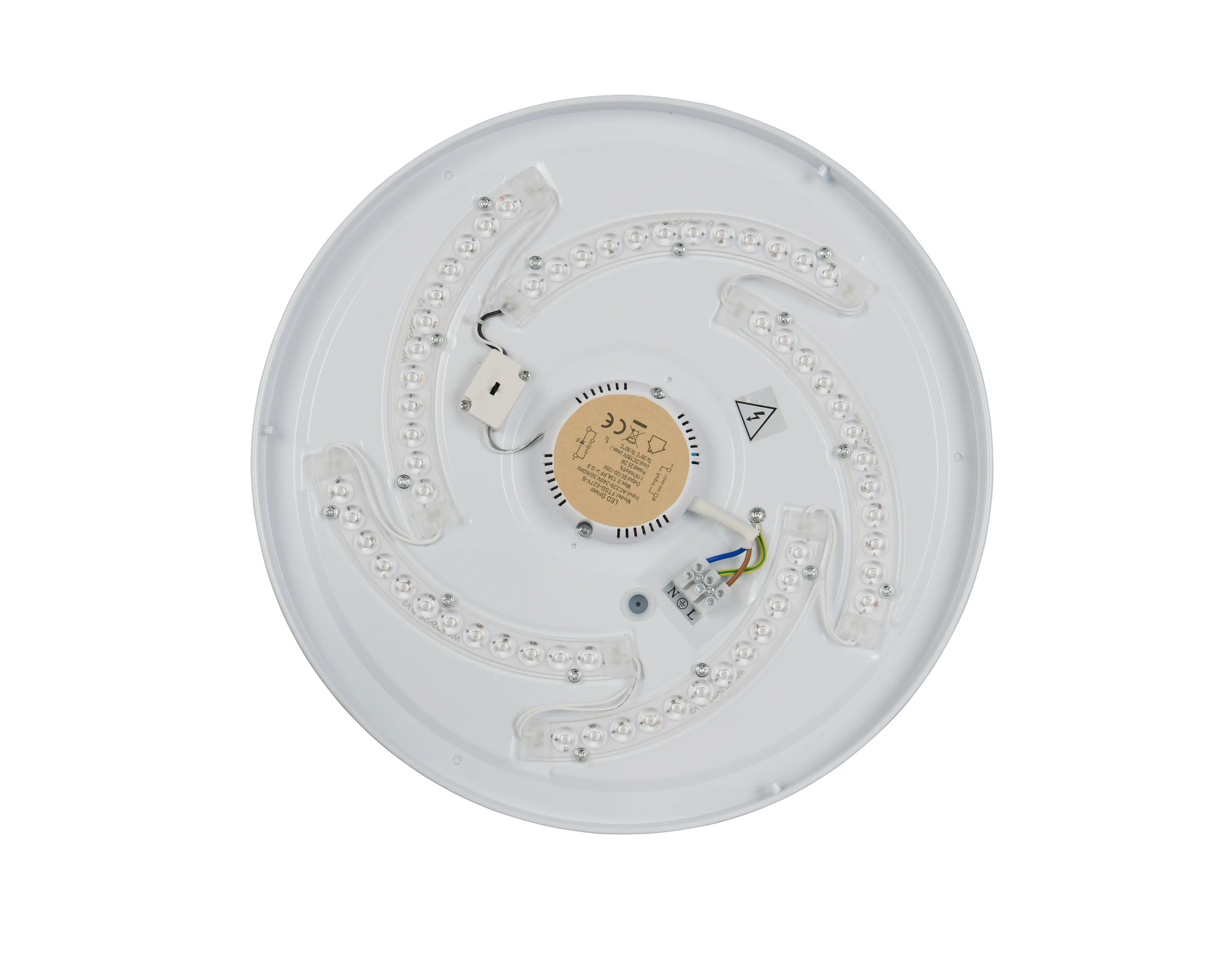 Trio LED-Deckenleuchte Fena Ø38,5 cm schwarz matt DIP-Switch