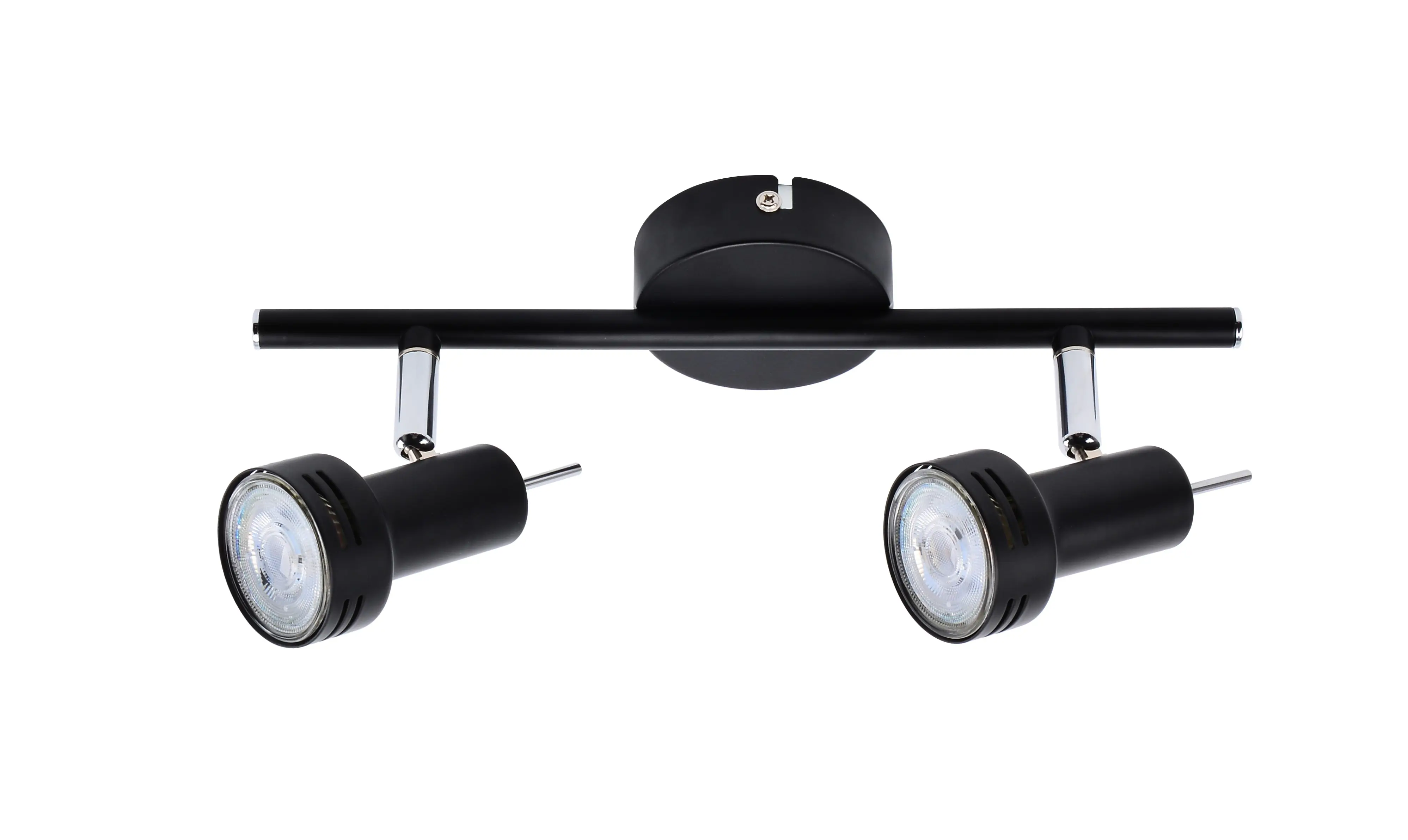 Primaster Deckenstrahler 2er LED Spot New York GU10 8 x 30 x 12 cm schwarz 