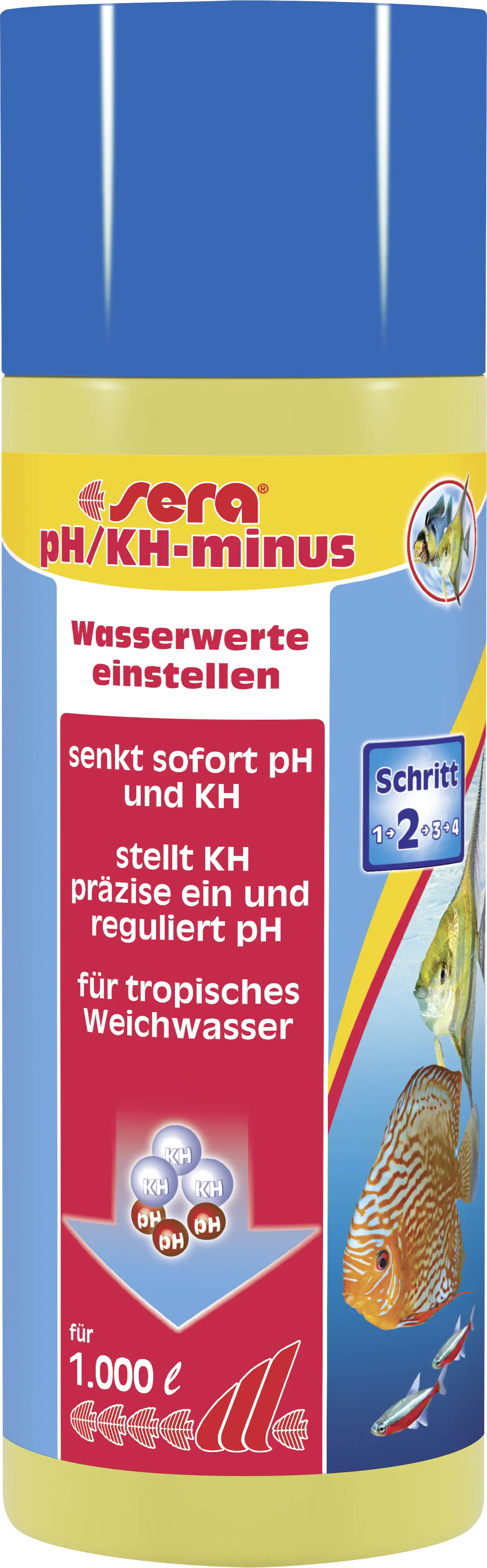 Sera Aquariumwasseraufbereiter pH-KH-minus 250 ml