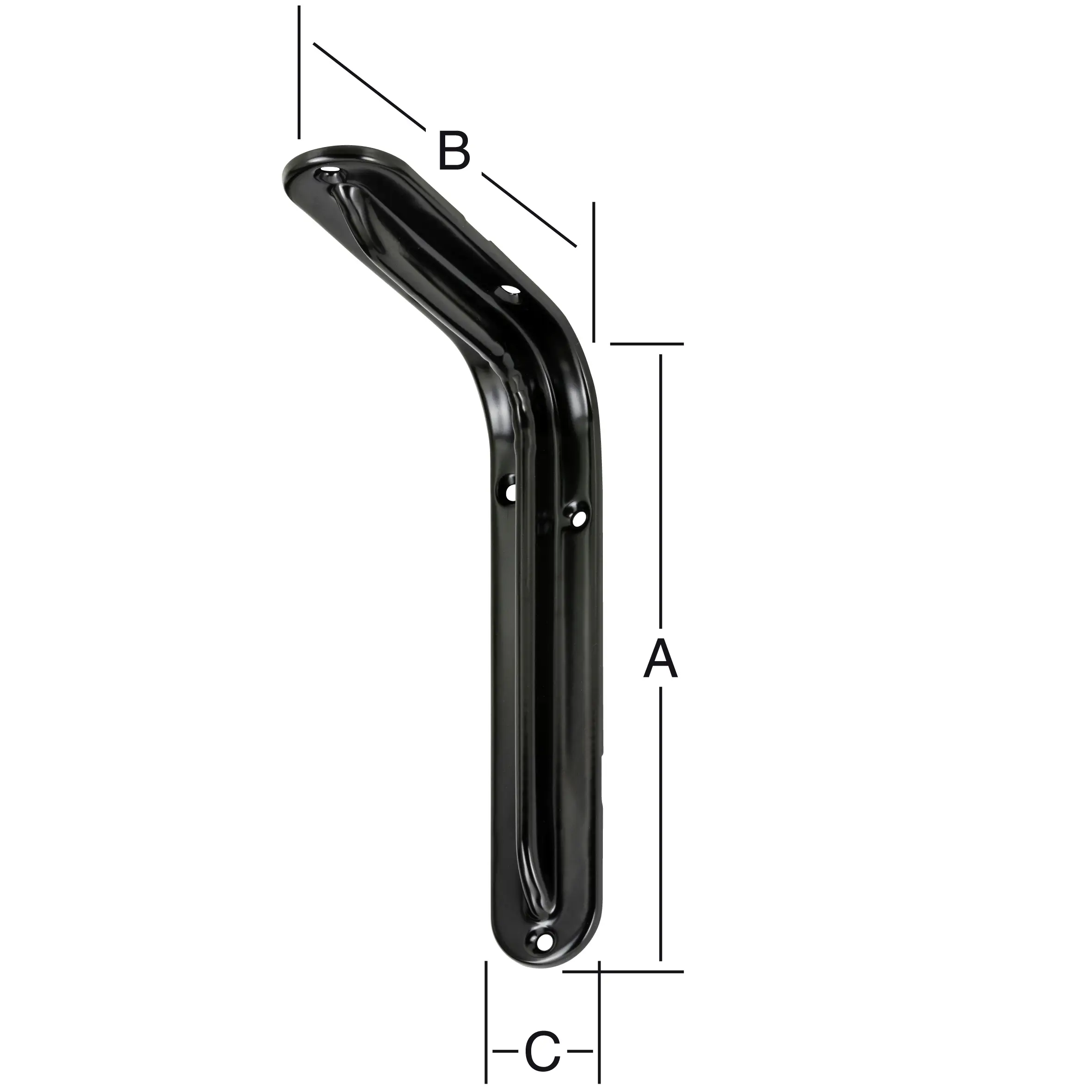 Vormann Format-Standard-Konsolen schwarz 12 x 8.3 cm