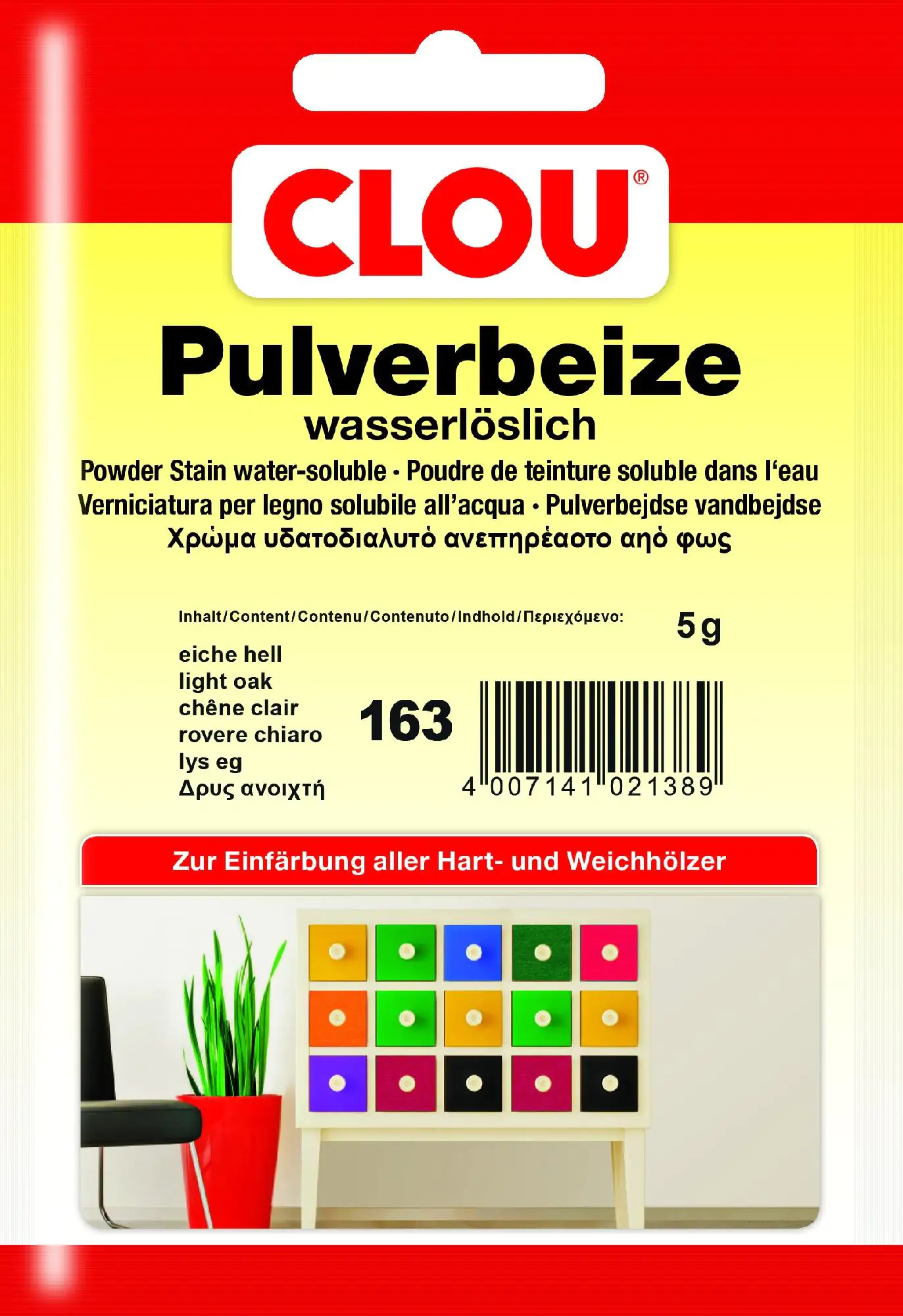 Clou Pulverbeize 5 g eiche mittel