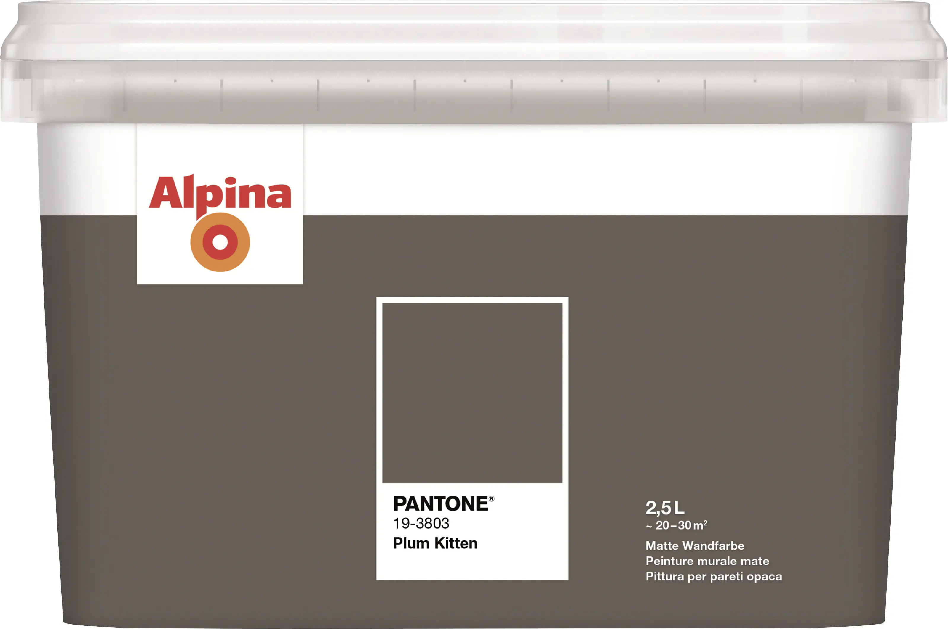 Alpina Wandfarbe Pantone matt plum kitten 2,5 L