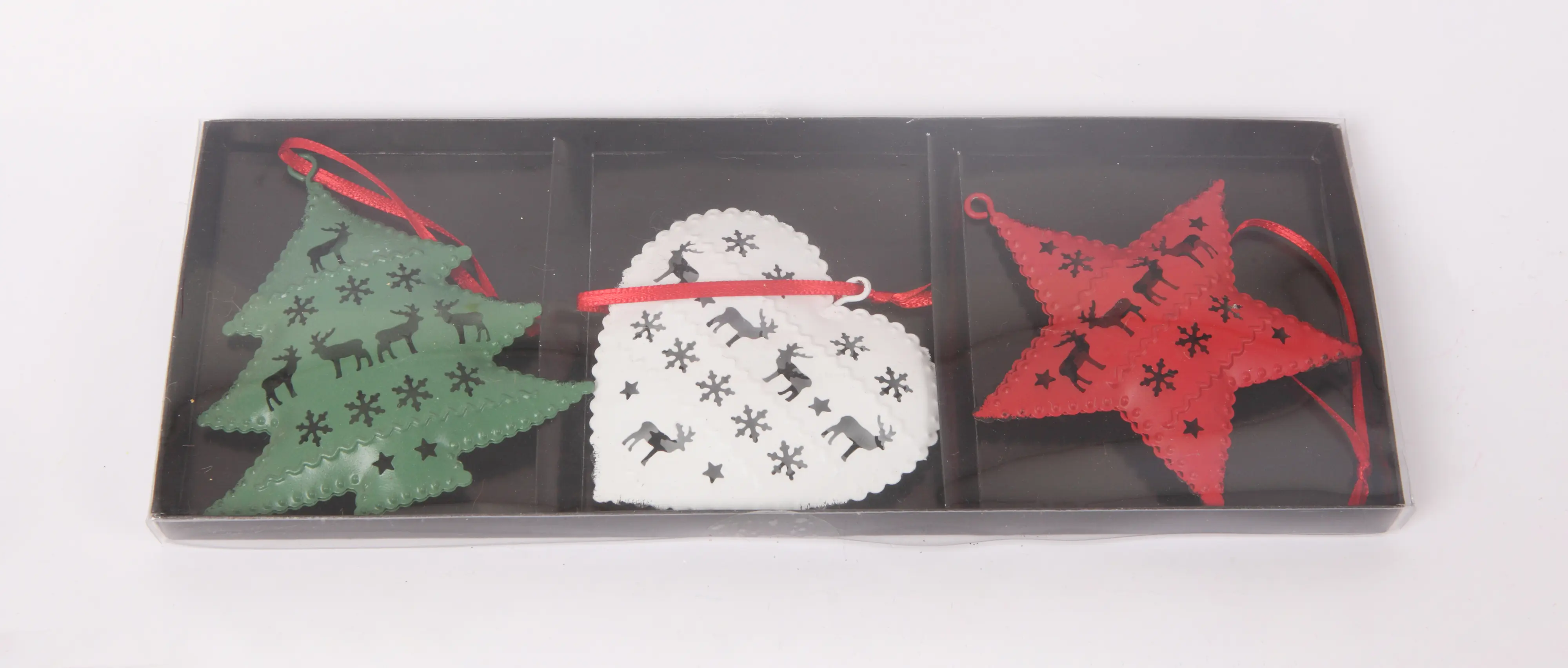 Dekohänger Weihnachten Metall 9 x 9 cm bunt 3 Stück Dekohänger Weihnachten Metall 9 x 9 cm bunt 3 Stück