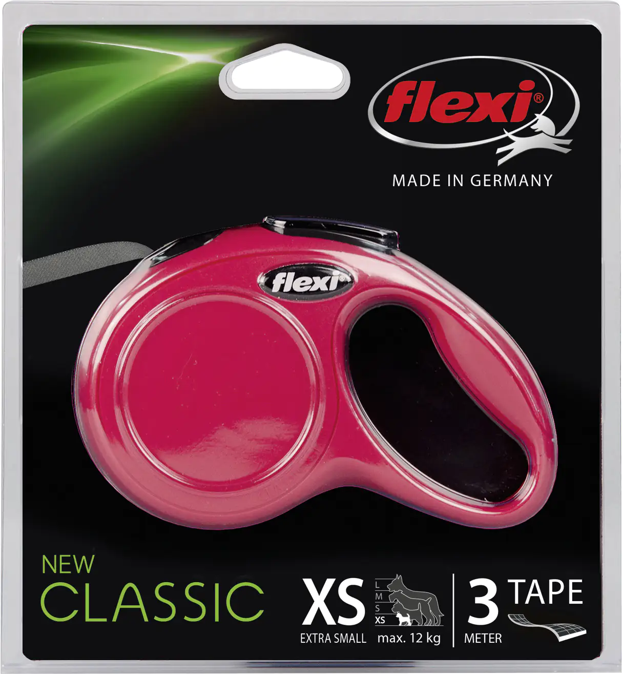 4000498023105_1188498 Flexi Hundeleine New Classic XS rot, Gurt
