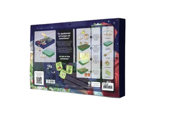 Saatgut Adventskalender Gewächshaus mit komplettem Mini Gewächshaus Set Saatgut Adventskalender Gewächshaus mit komplettem Mini Gewächshaus Set