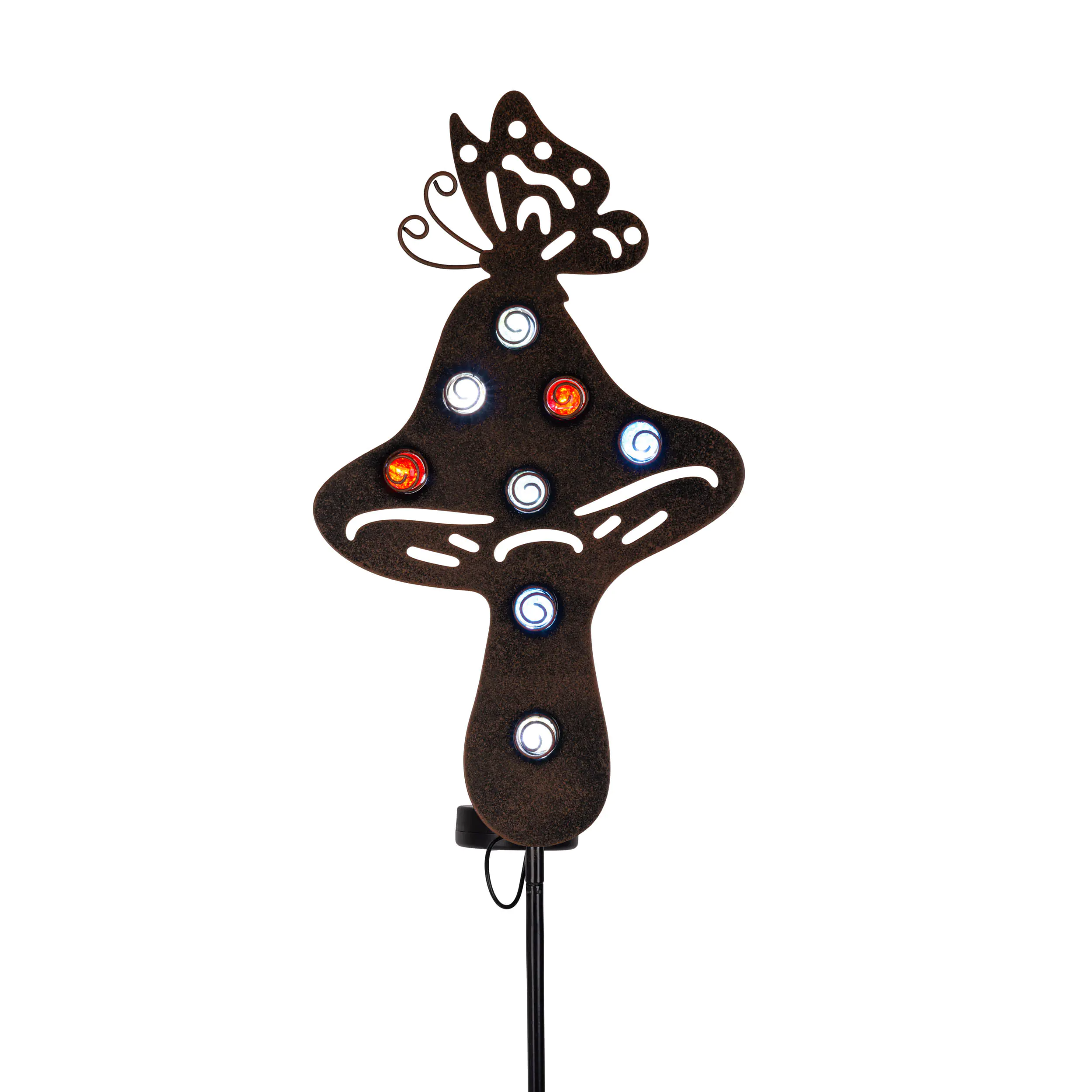 Light & More LED Solarleuchte Pilz schwarz