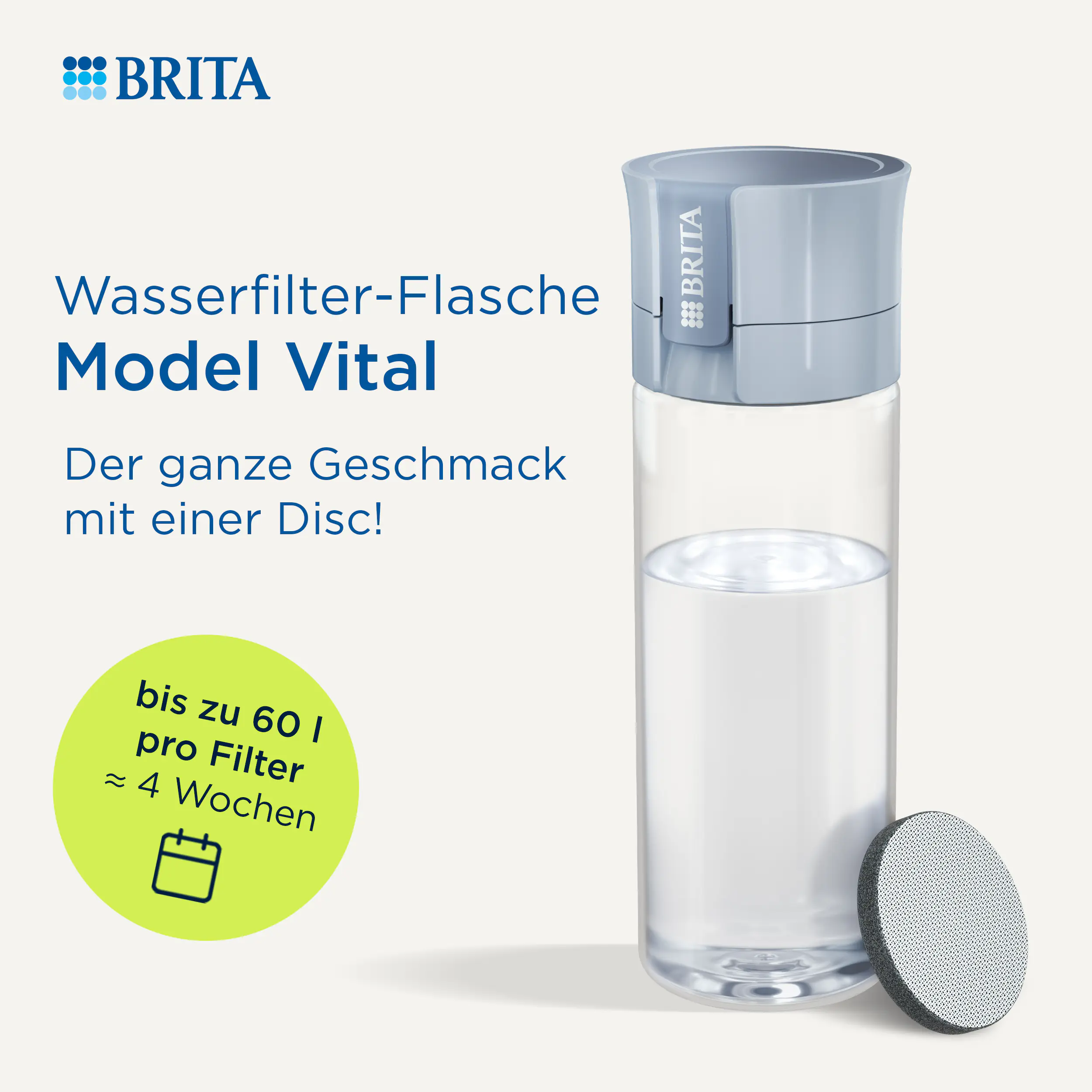 Brita Wasserfilterflasche Model Vital 600 ml apricot 