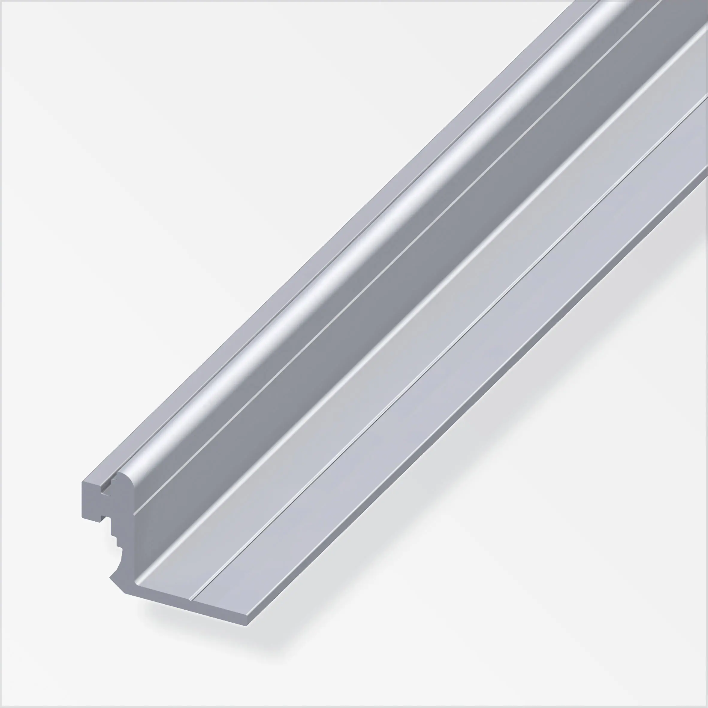 coaxis®-Anschlag-Profil 1 m, 23.5 mm Aluminium roh blank