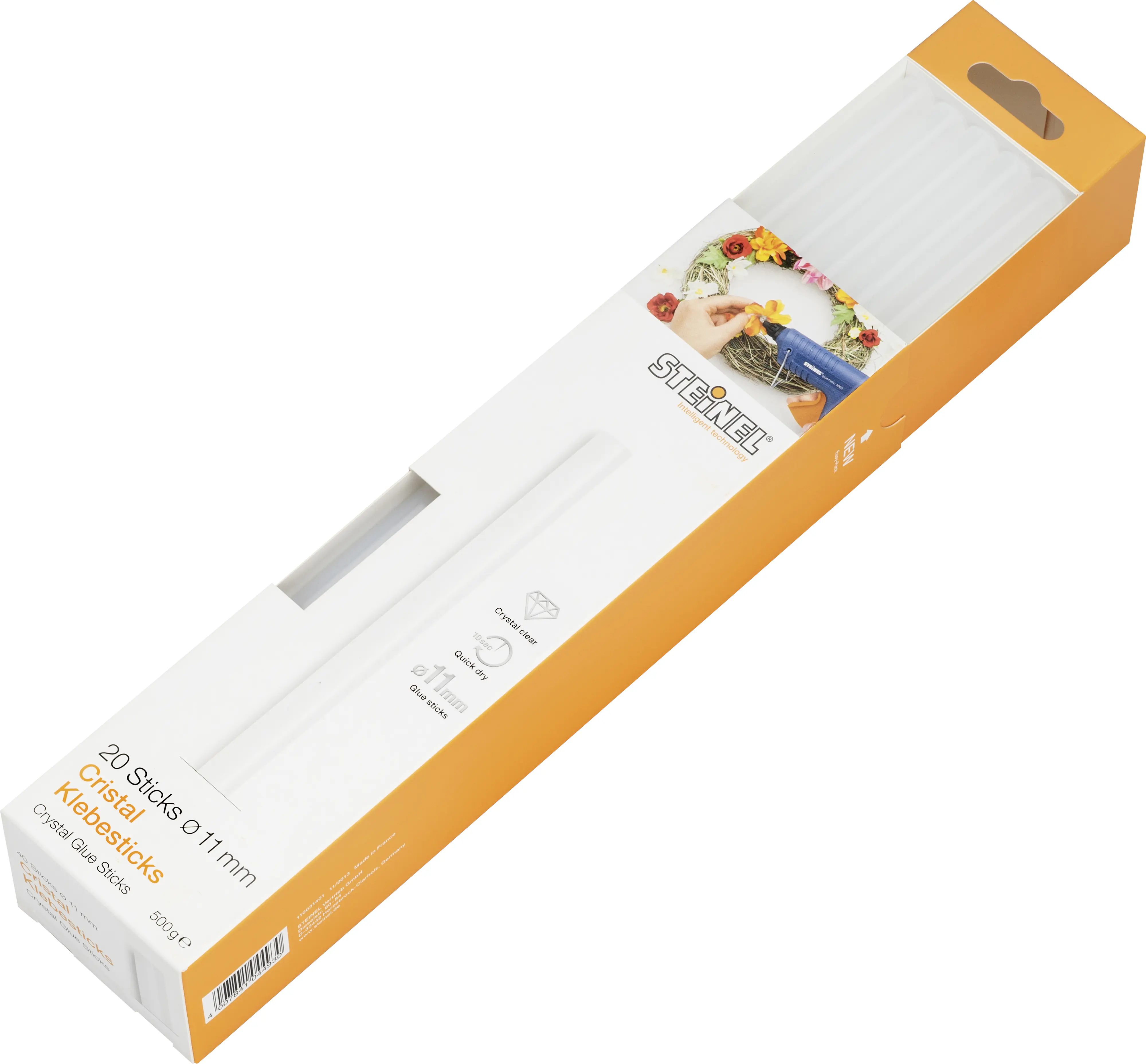 Steinel Klebesticks Ø 11 mm, klar (Cristal), 20 Stück