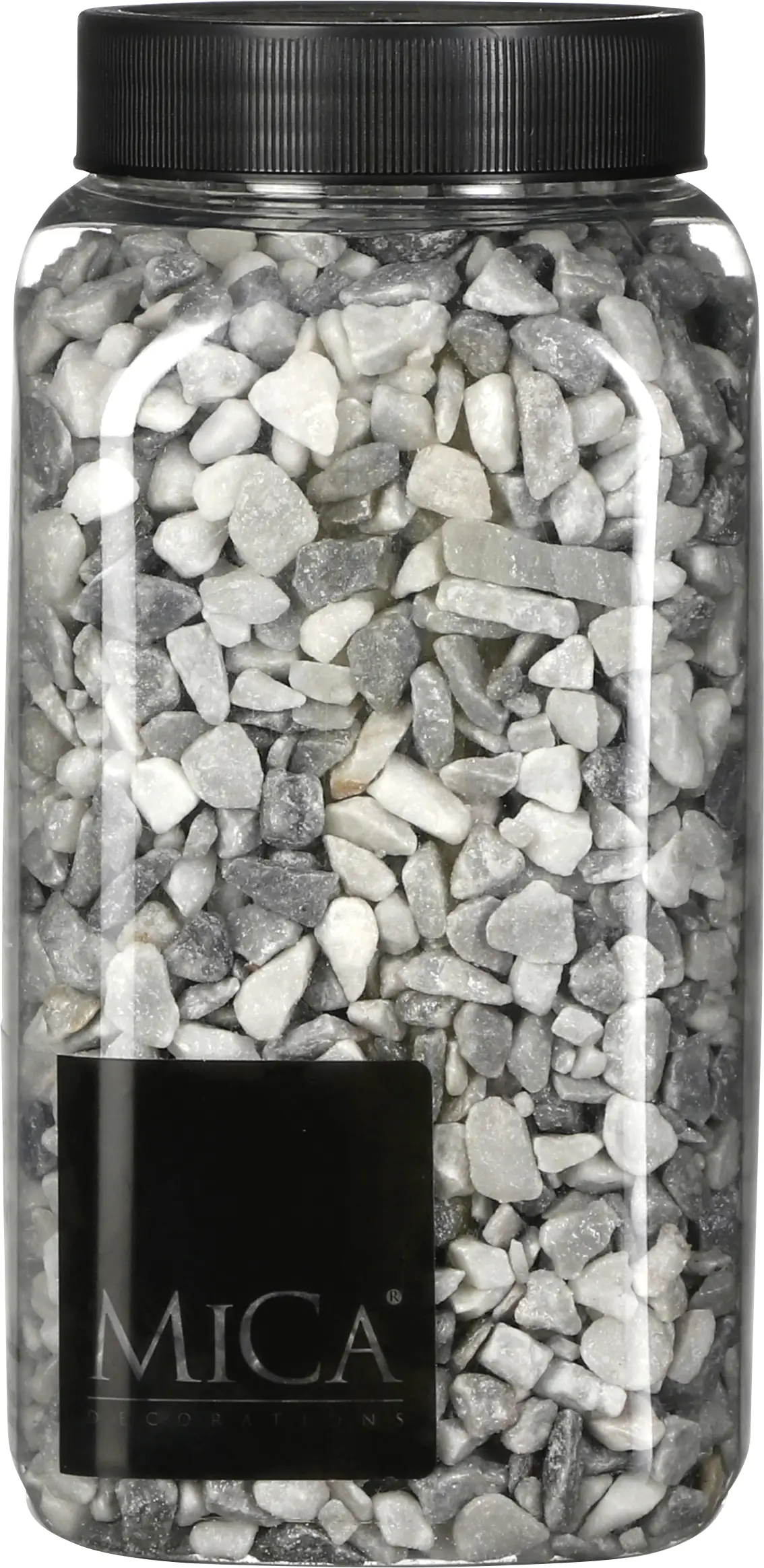 Mica Deko Steine hellgrau 650 ml
