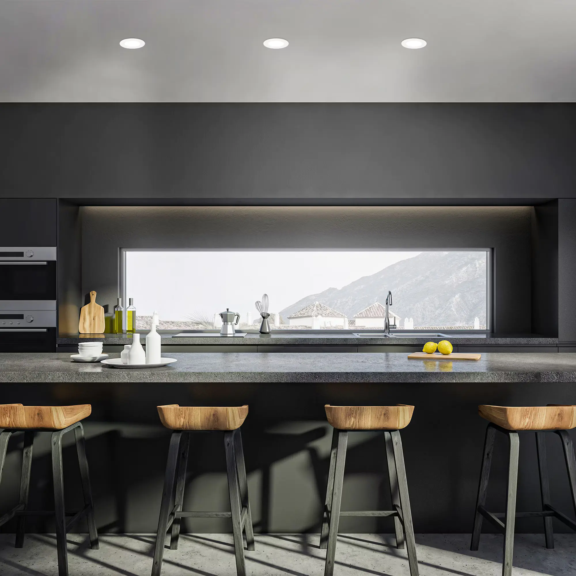 Briloner LED Einbauleuchte Jeft 3er Set 3x 3W, 330lm Kunststoff weiß