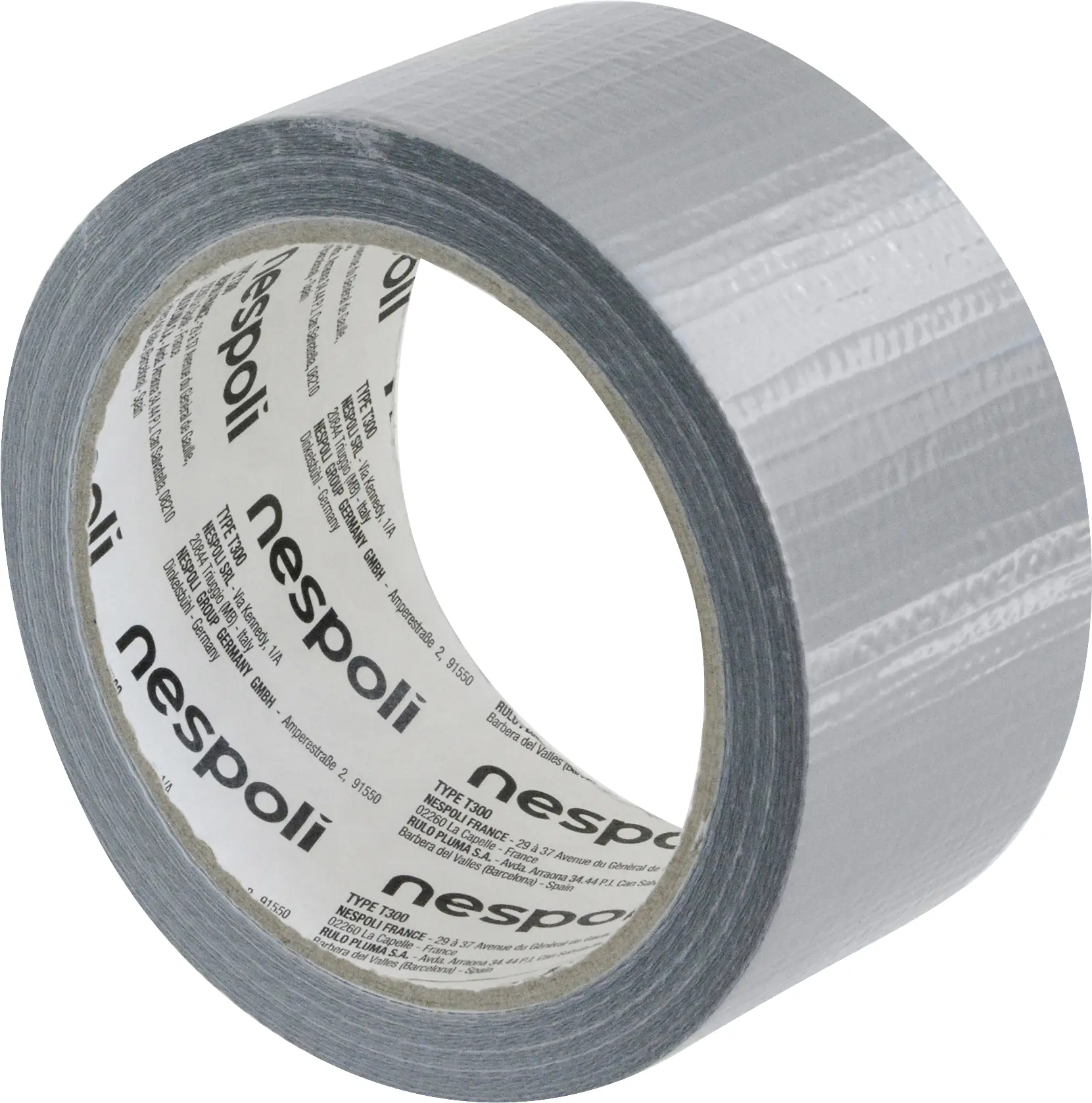Nespoli Gewebeband Profi silber 50 mm x 25 m 