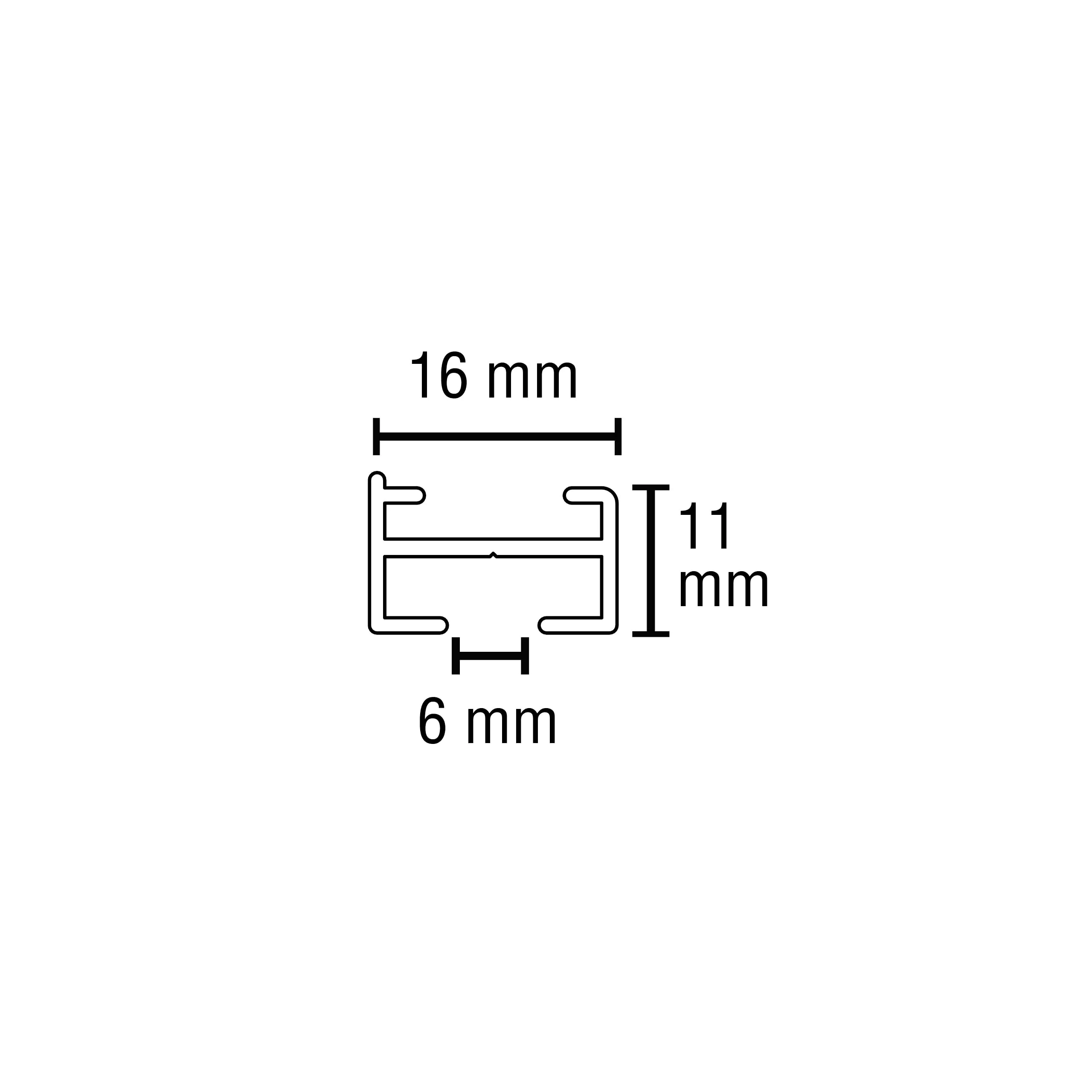 Gardinia Vorhangschienen-Set Lucy 1-läufig schwarz-matt 200 cm