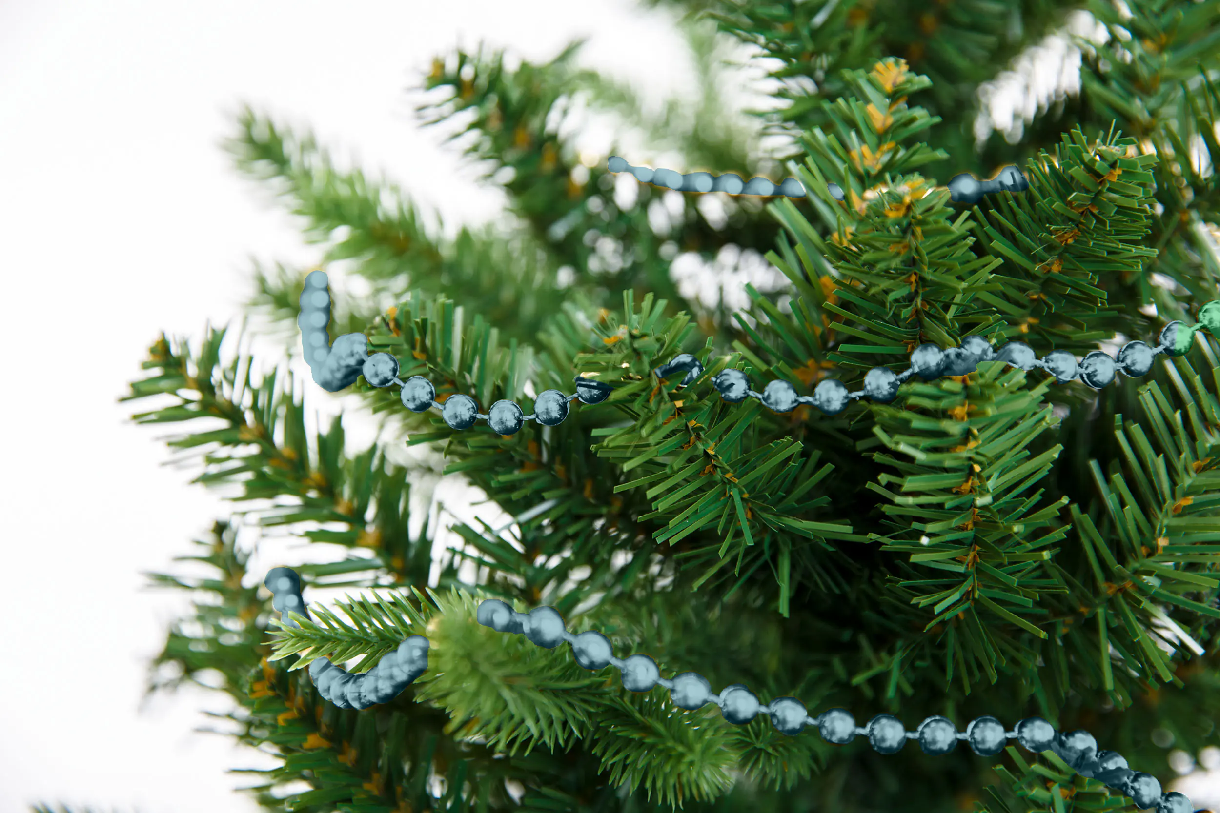 TrendLine Perlenkette bruchfest langlebig 10 m sky blue