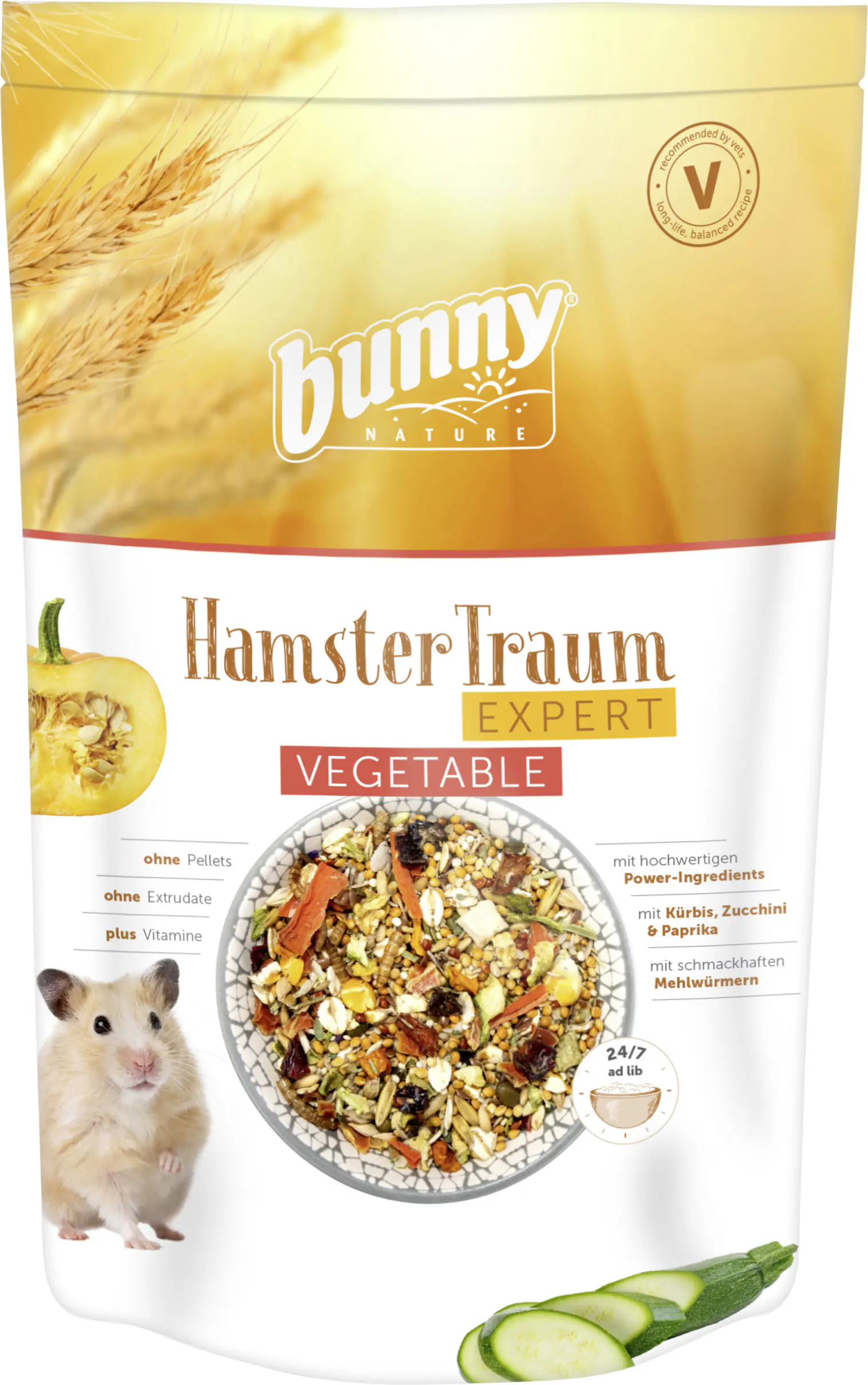 Bunny Nature Nagerfutter Hamster Traum Expert Vegetable 500 g