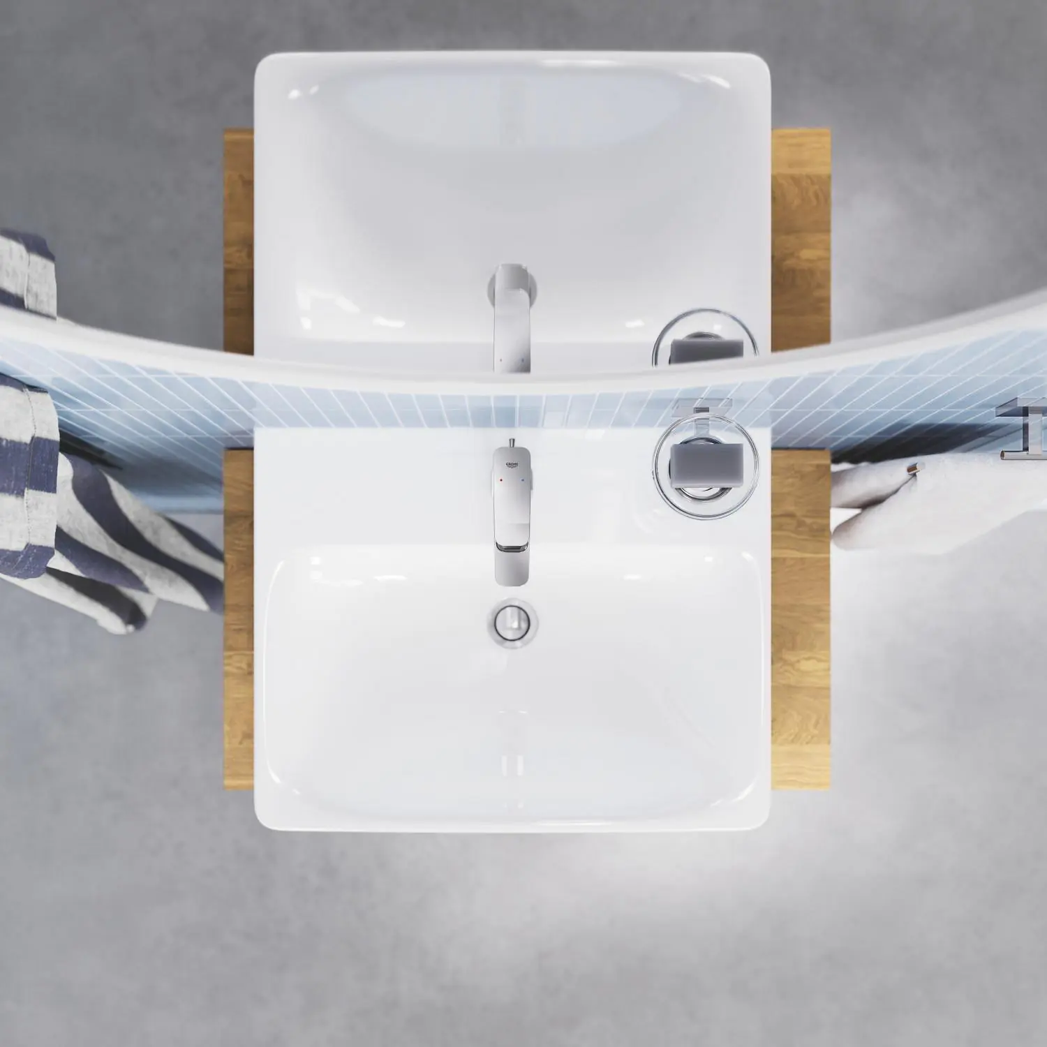 Grohe Quickfix Waschtischarmatur Dice M verchromt