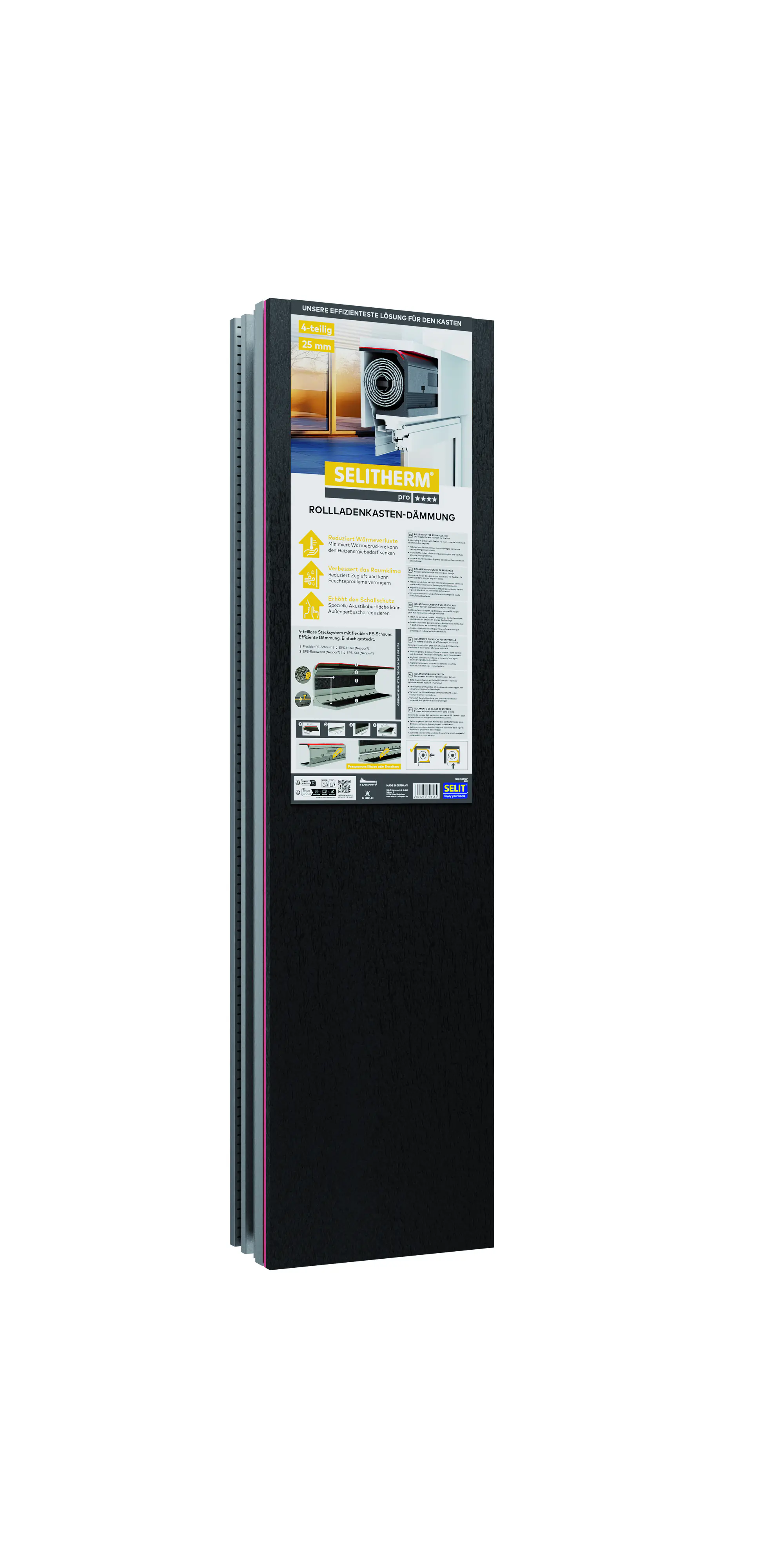 Selitherm Rollladenkastendämmung Pro 4-teilig 100 x 26 x 2,5 cm