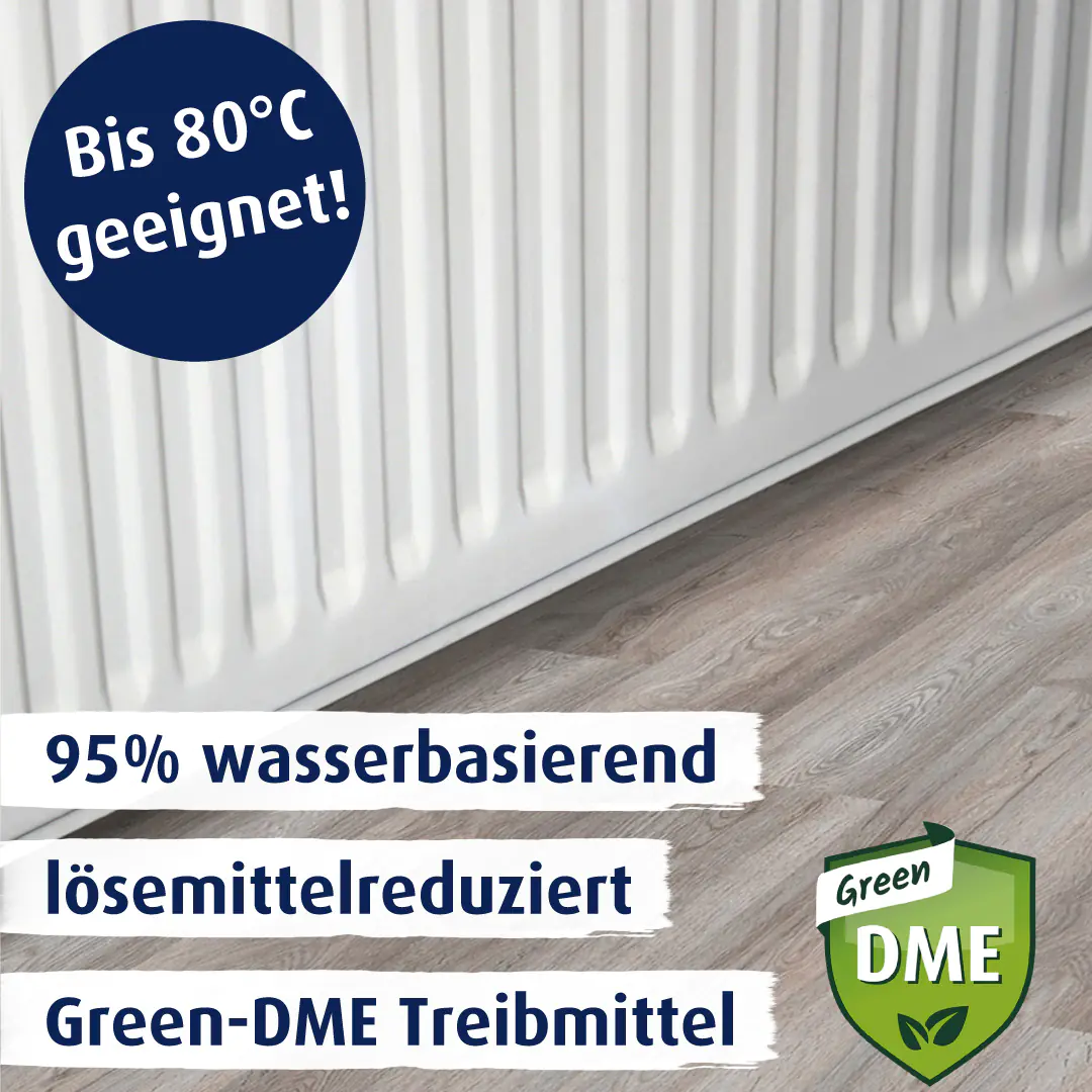 belton free Lackspray AQUAradiator Heizkörperlack 400 ml verkehrsweiß seidenglänzend