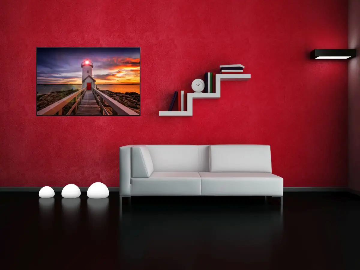 papermoon Infrarotheizkörper EcoHeat 60X100 cm 600 Watt, Lighhouse Sunset