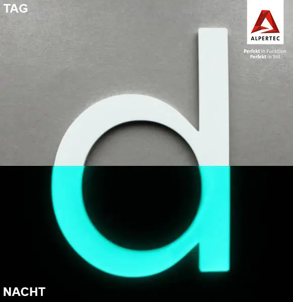 Alpertec Klebebuchstabe "D"