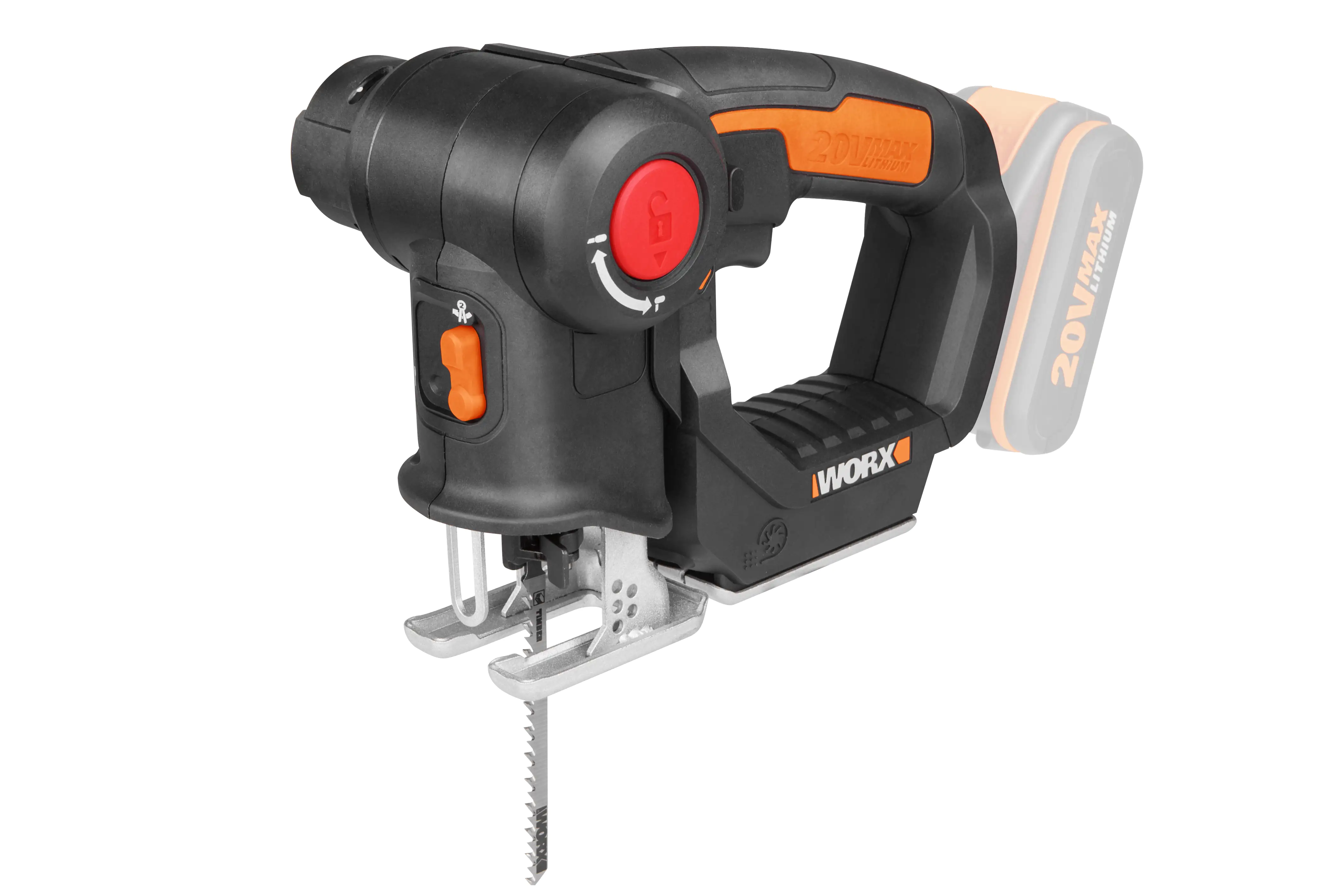 Worx Akku-Multisäge Axis WX550.9 20 V, ohne Akku und Ladegerät Worx Akku-Multisäge Axis WX550.9 20 V, ohne Akku und Ladegerät