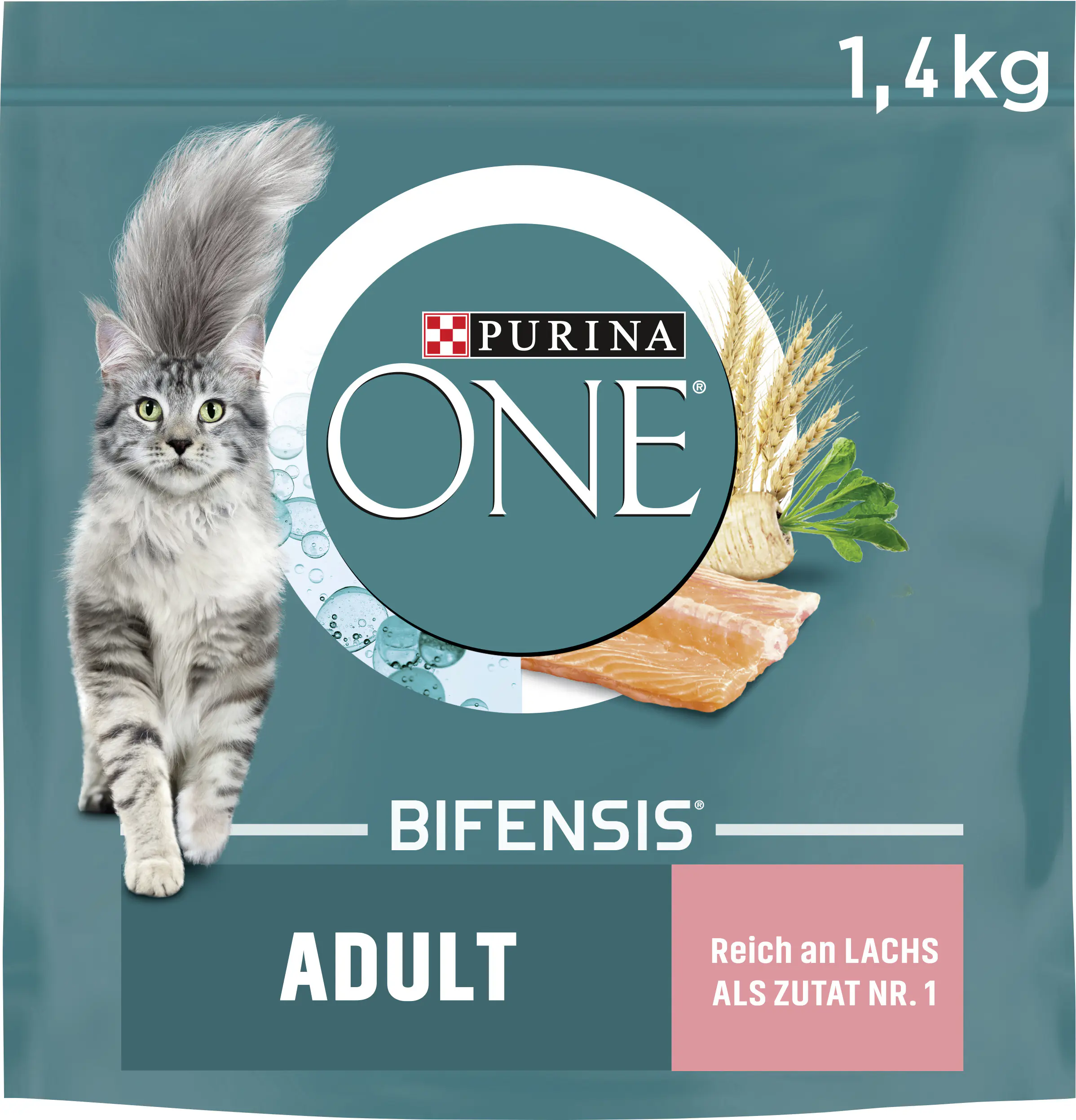 Purina One Katzenfutter Adult reich an Lachs 1,4 kg