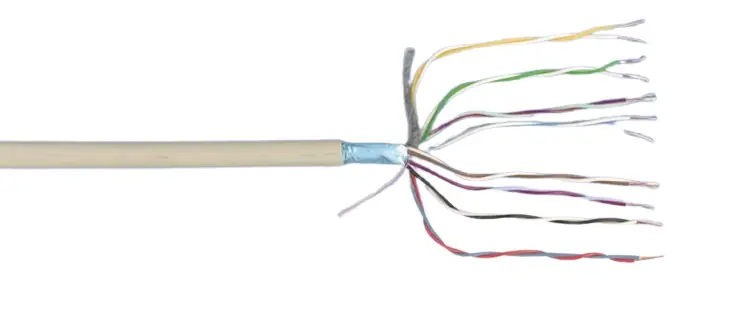 Telefonkabel JY(St)Y 2 x 2 x 0,6 - 25 Meter, grau