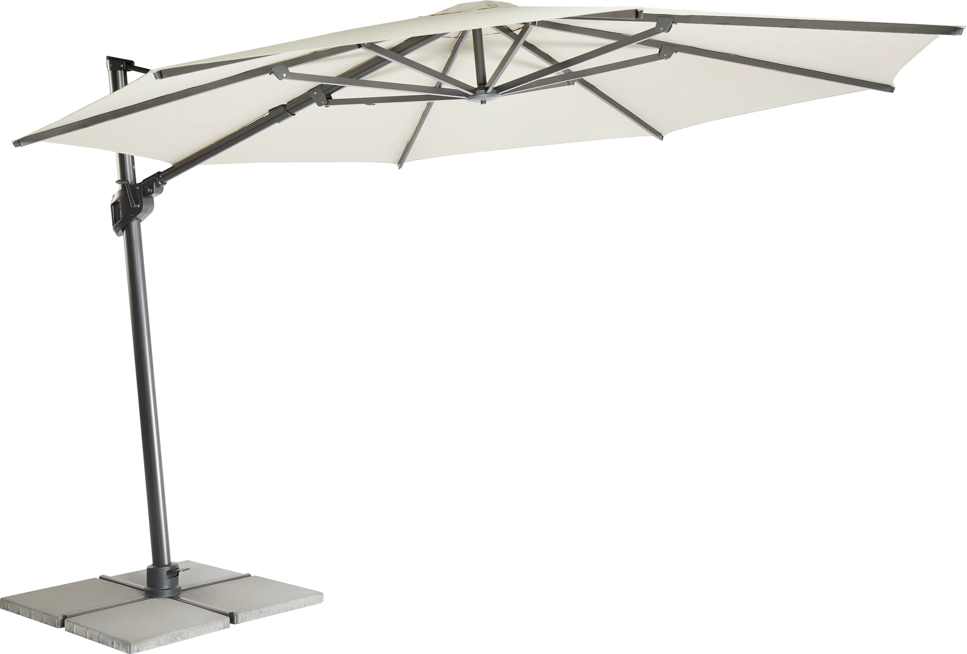 MWH Ampelschirm Monte Carlo rund beige