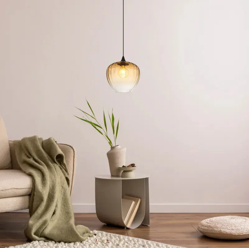 Globo Hängeleuchte Sander Ø 29 x 120 cm gelb matt