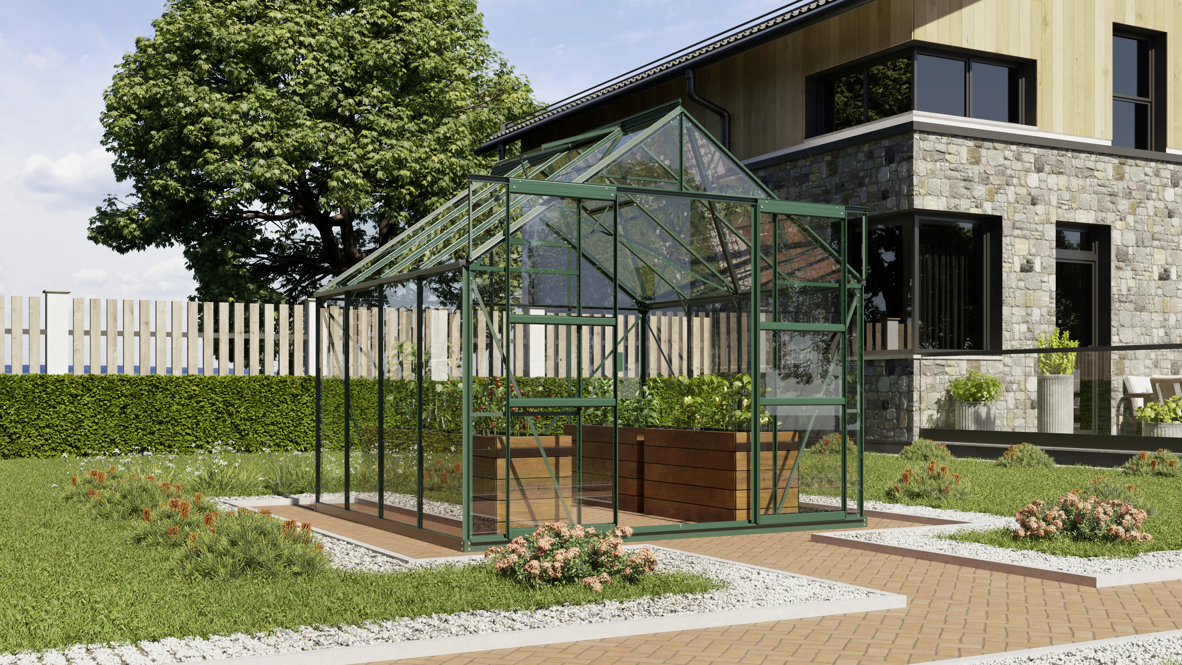 Vitavia Gewächshaus Mars 6700 254 x 254 cm 3 mm ESG