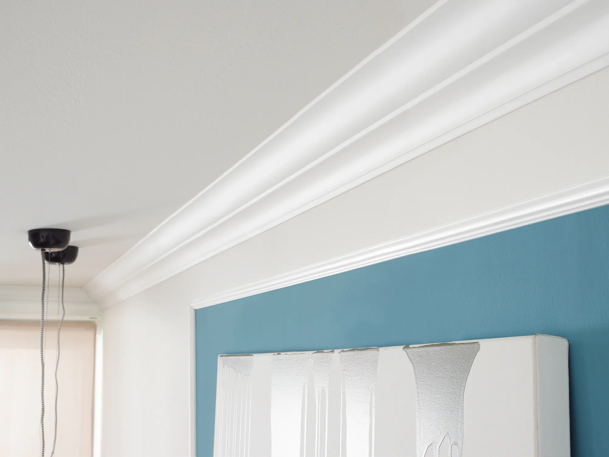 Decosa Zierprofil A35 100 x 3,5 cm weiß