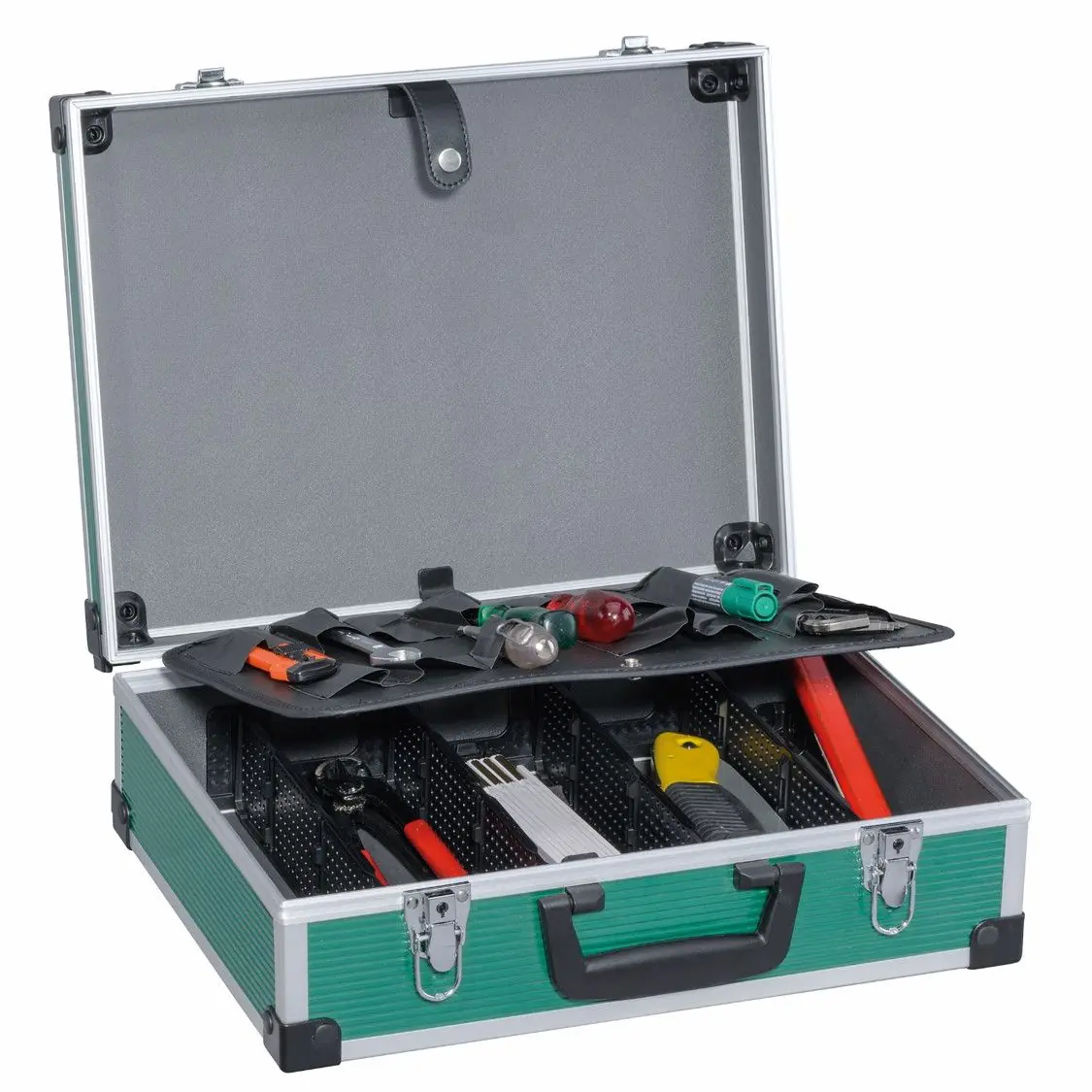 TrendLine Werkzeugkoffer Aluminium unbestückt 39,5 x 30 x 13 cm