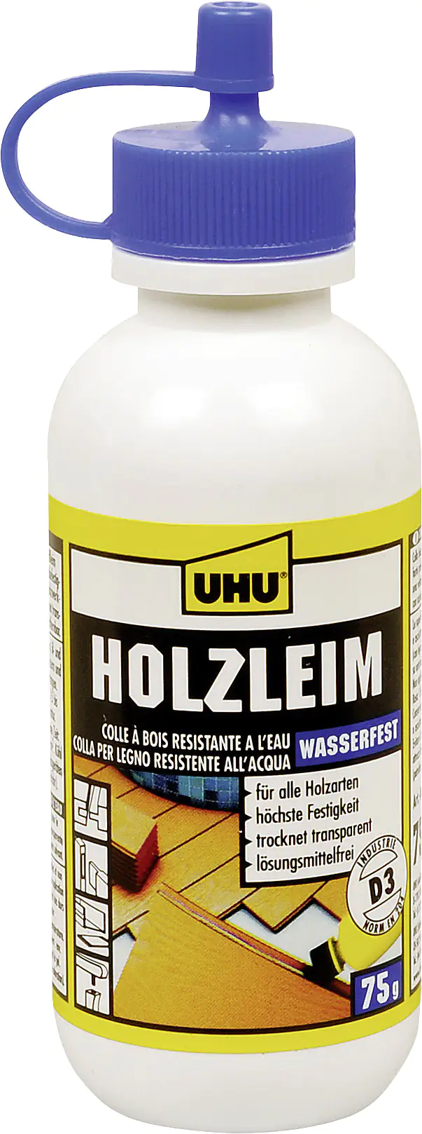 4026700485103_1125927 UHU Holzleim wasserfest 75 g