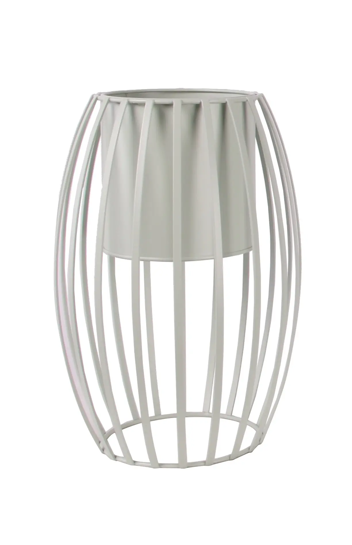 TrendLine Pflanztopf Metall Ø 20,5 x 30 cm weiß