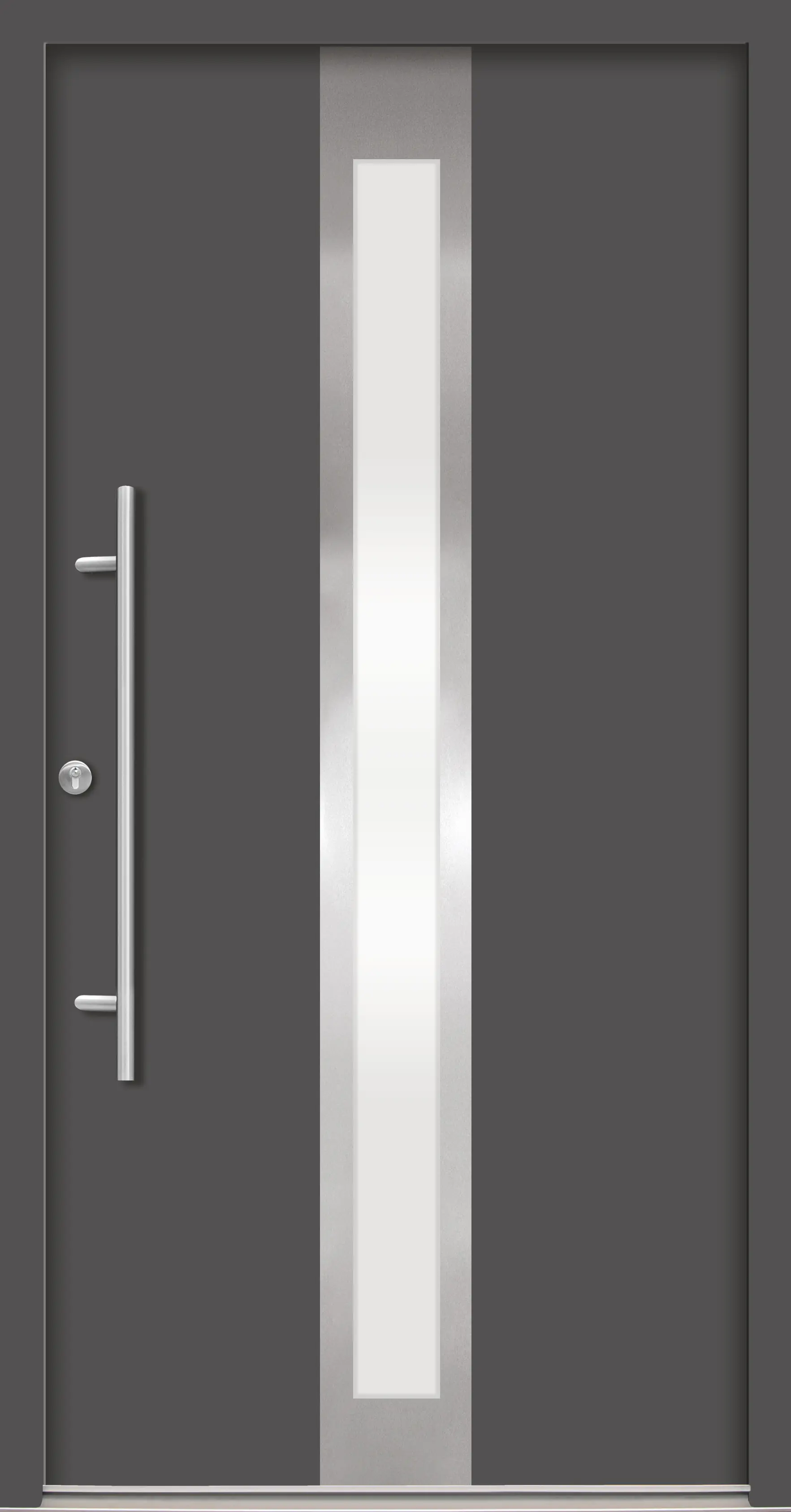 Splendoor Haustür Passivedoor Premium B01 Anthrazit DIN Links 100 x 210 cm