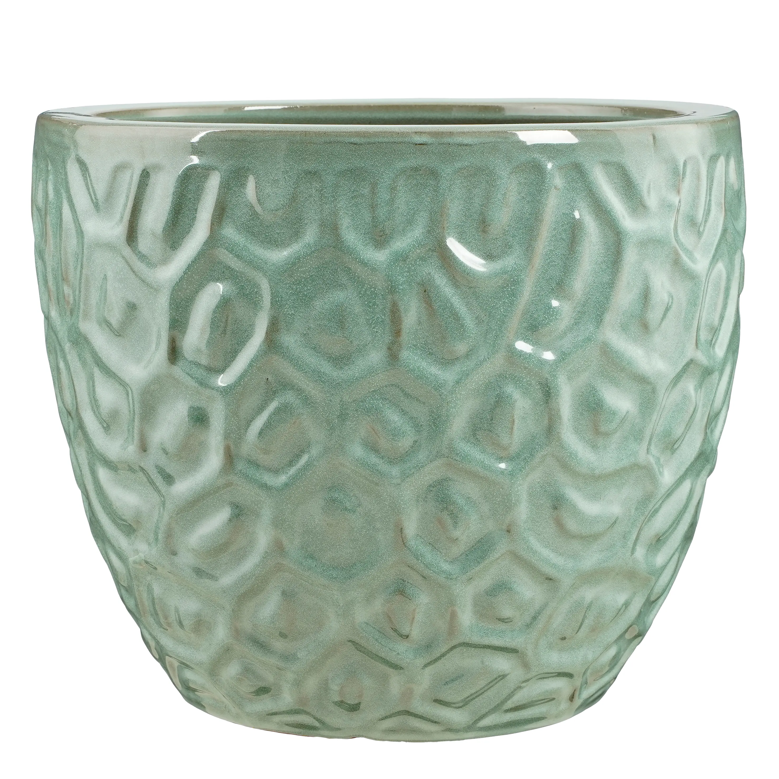 Mica Decorations Übertopf Peto Ton minze Ø 37 x 32 cm