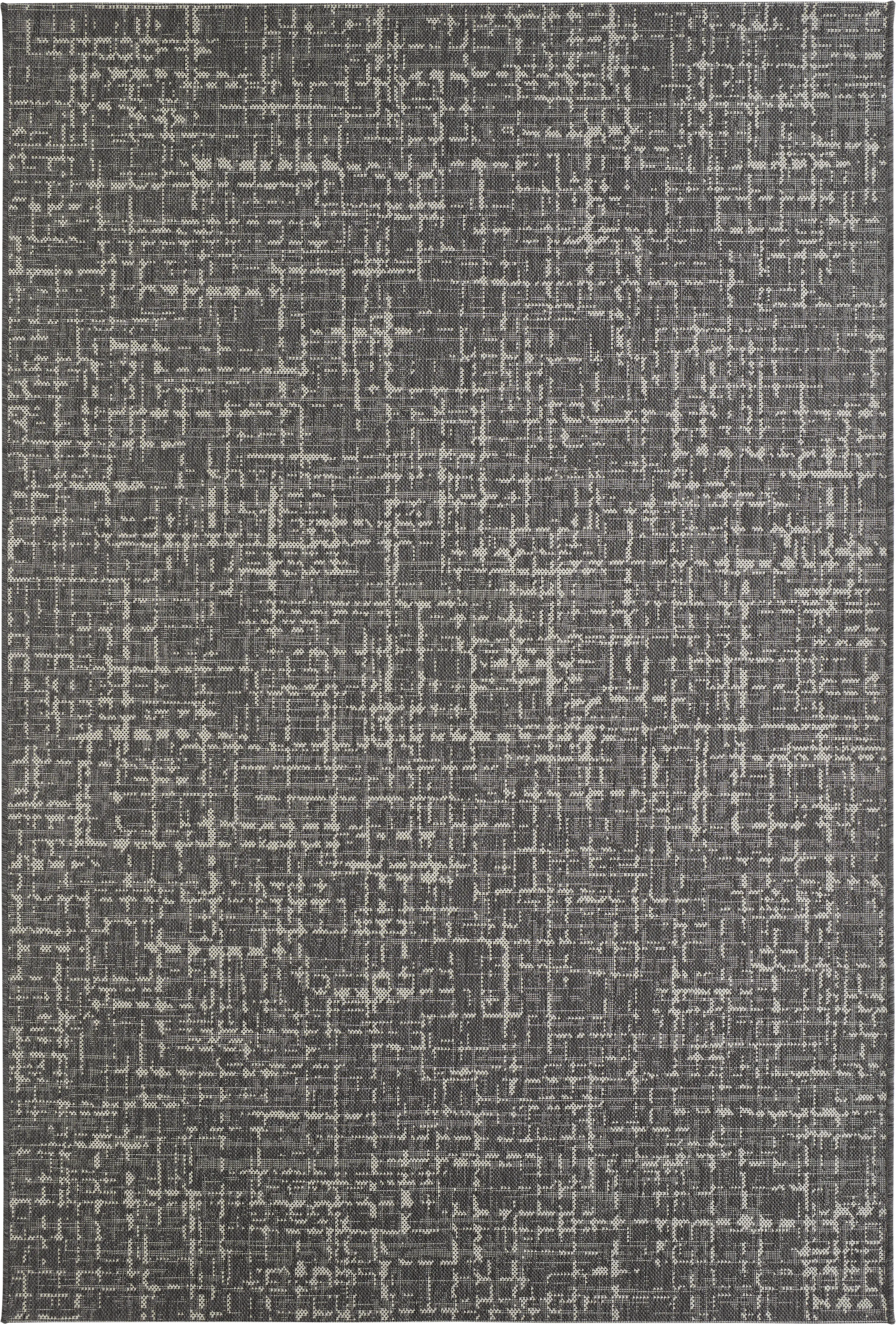 Teppich Oakland 133x190 cm Anthrazit-Creme