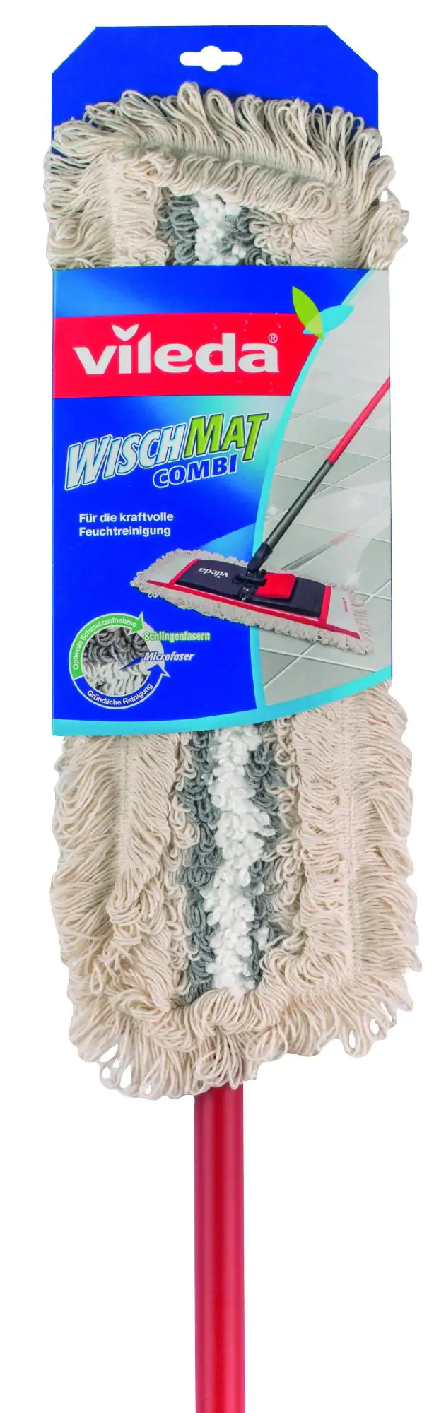 Vileda Bodenwischer Wischmat Combi mit Teleskopstiel 44 cm breit Vileda Bodenwischer Wischmat Combi mit Teleskopstiel 44 cm breit