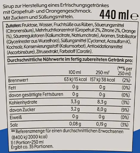 Sodastream Sirup Isotonic, 440 ml