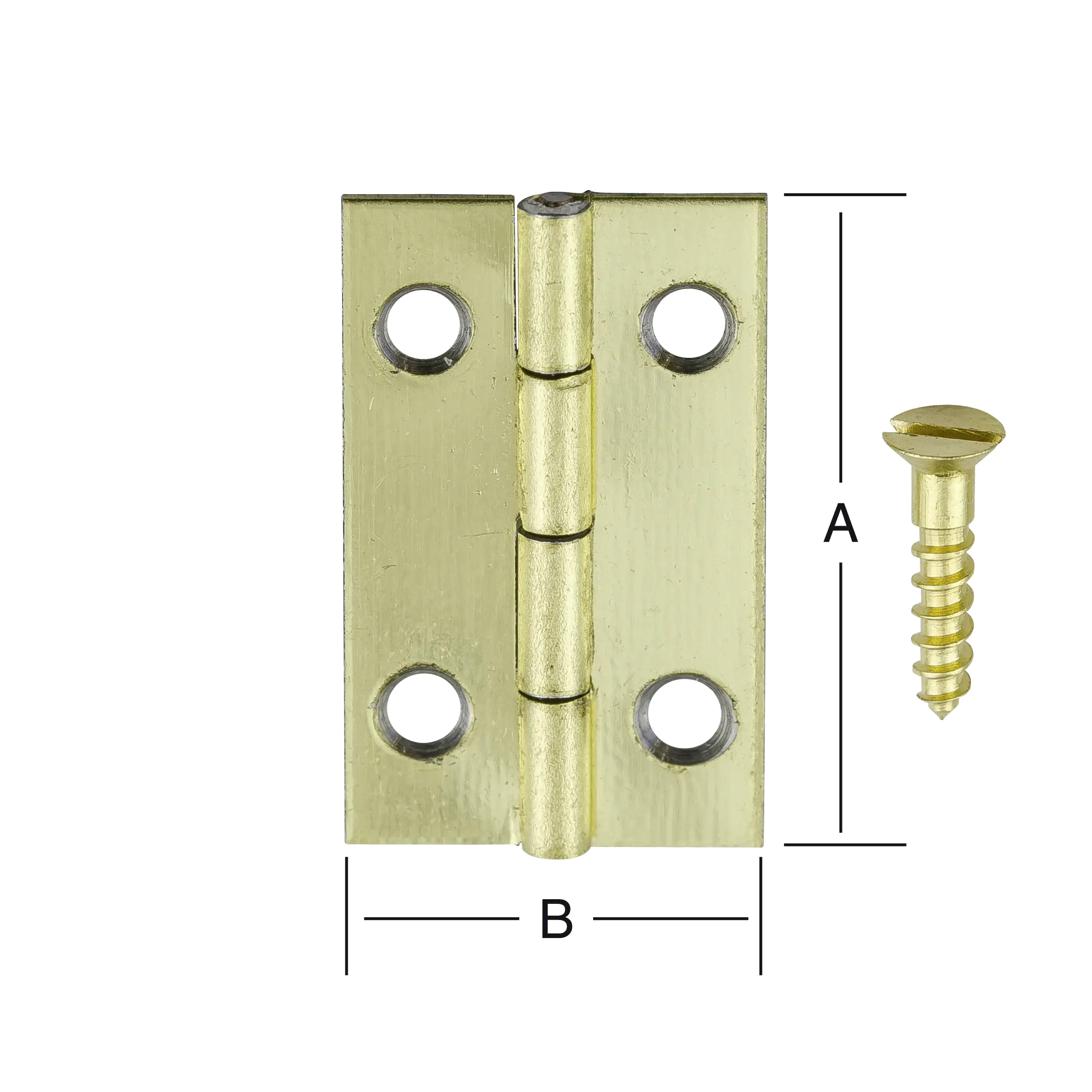 Vormann Schatullenscharniere vermessingt 20 x 12 mm Vormann Schatullenscharniere vermessingt 20 x 12 mm