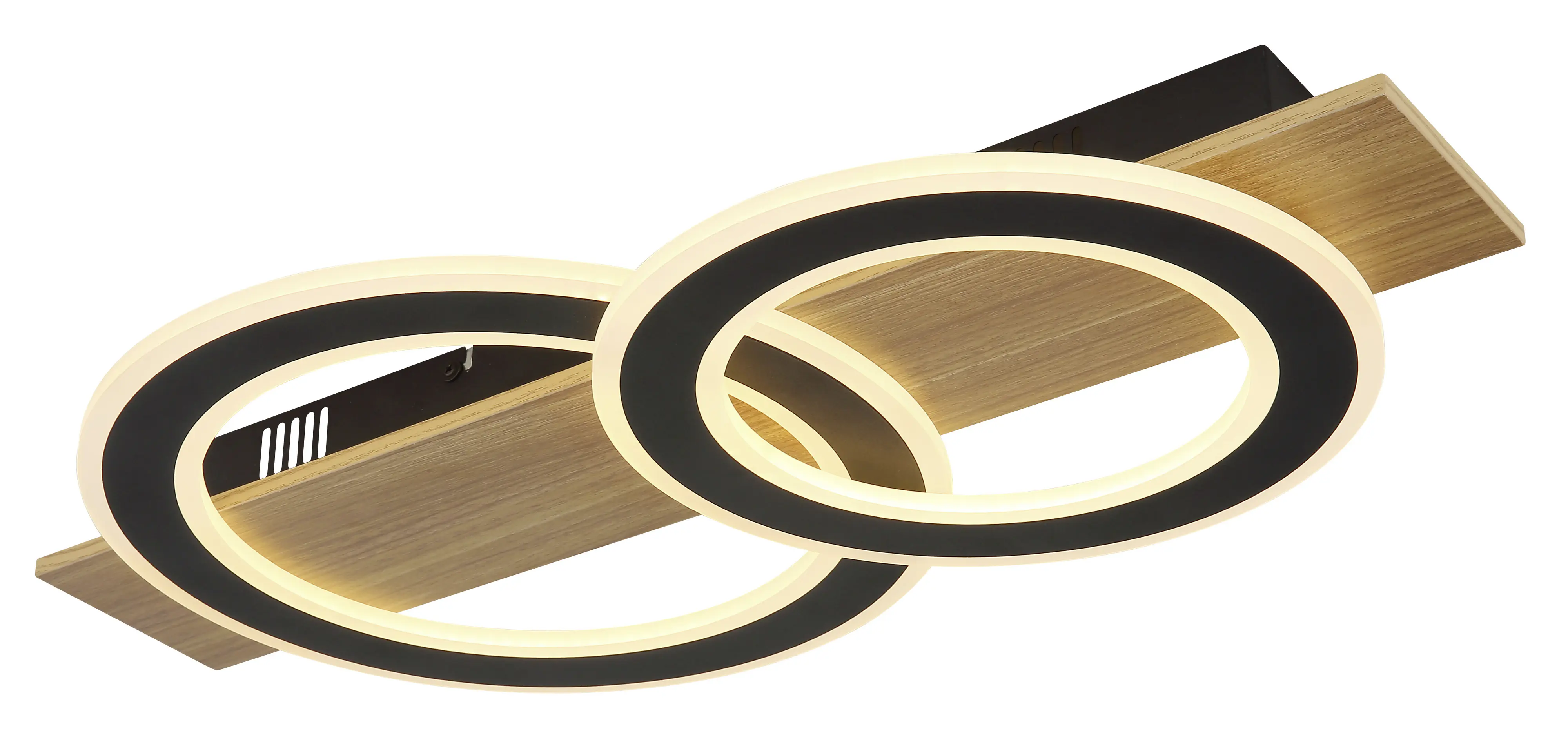 Globo Deckenleuchte Jayden 63 x 35 cm holzoptik warmweiß