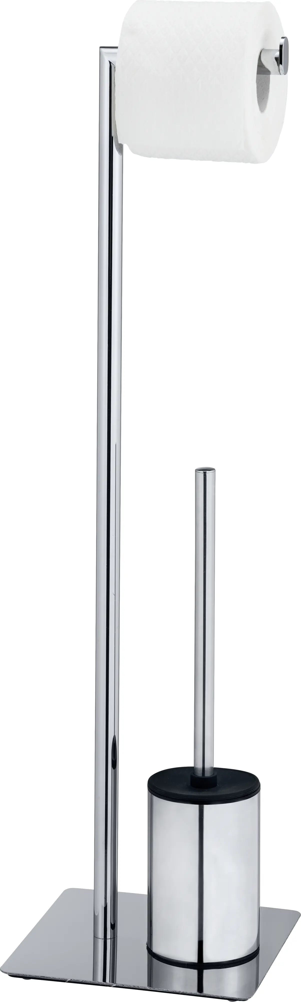 Wenko Stand WC-Garnitur Serrenti chrom Stahl